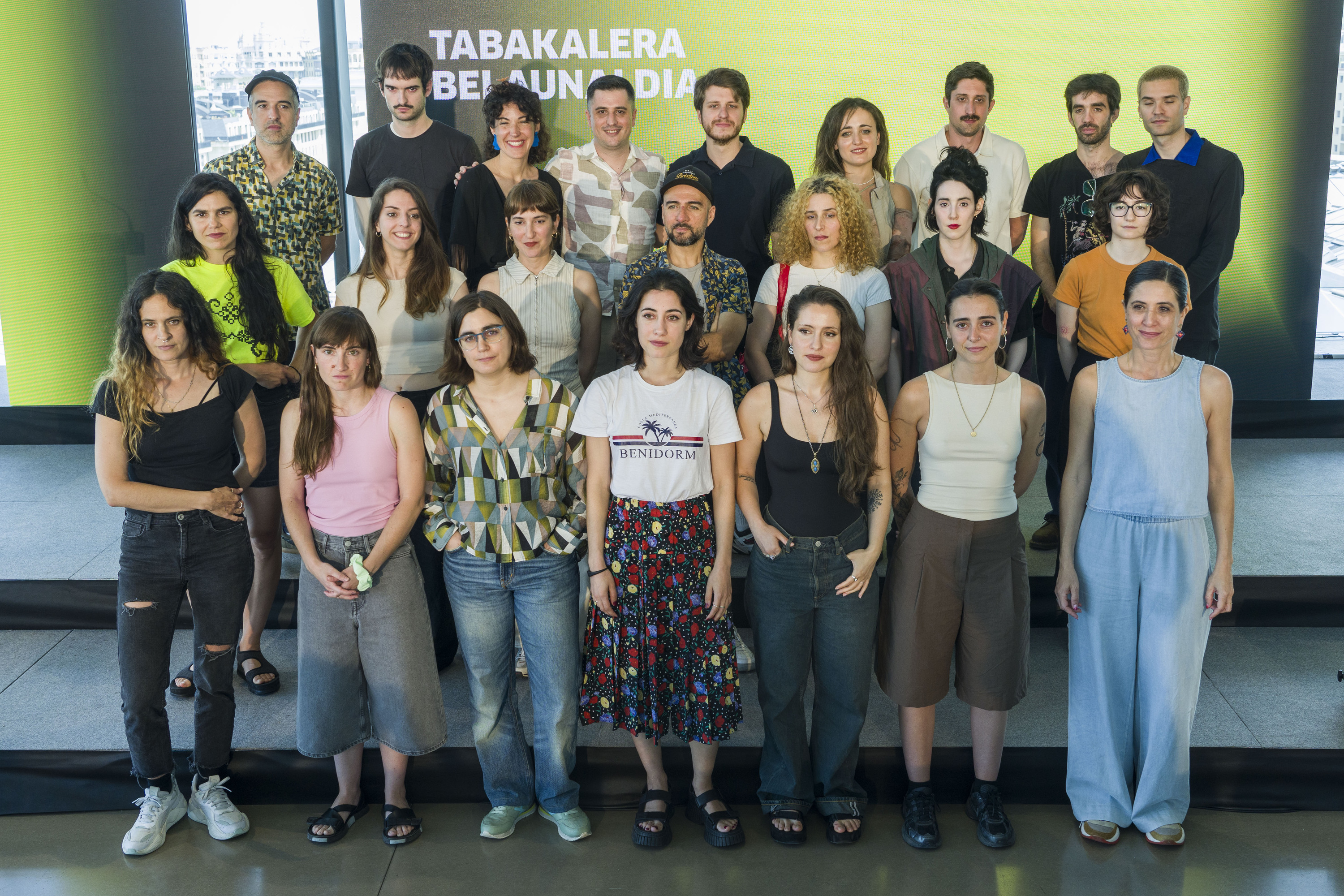 Hamargarren urteurrenaren harira, Tabakalerak antolatu duen ekitaldian izan diren zinegileak. JON URBE / FOKU