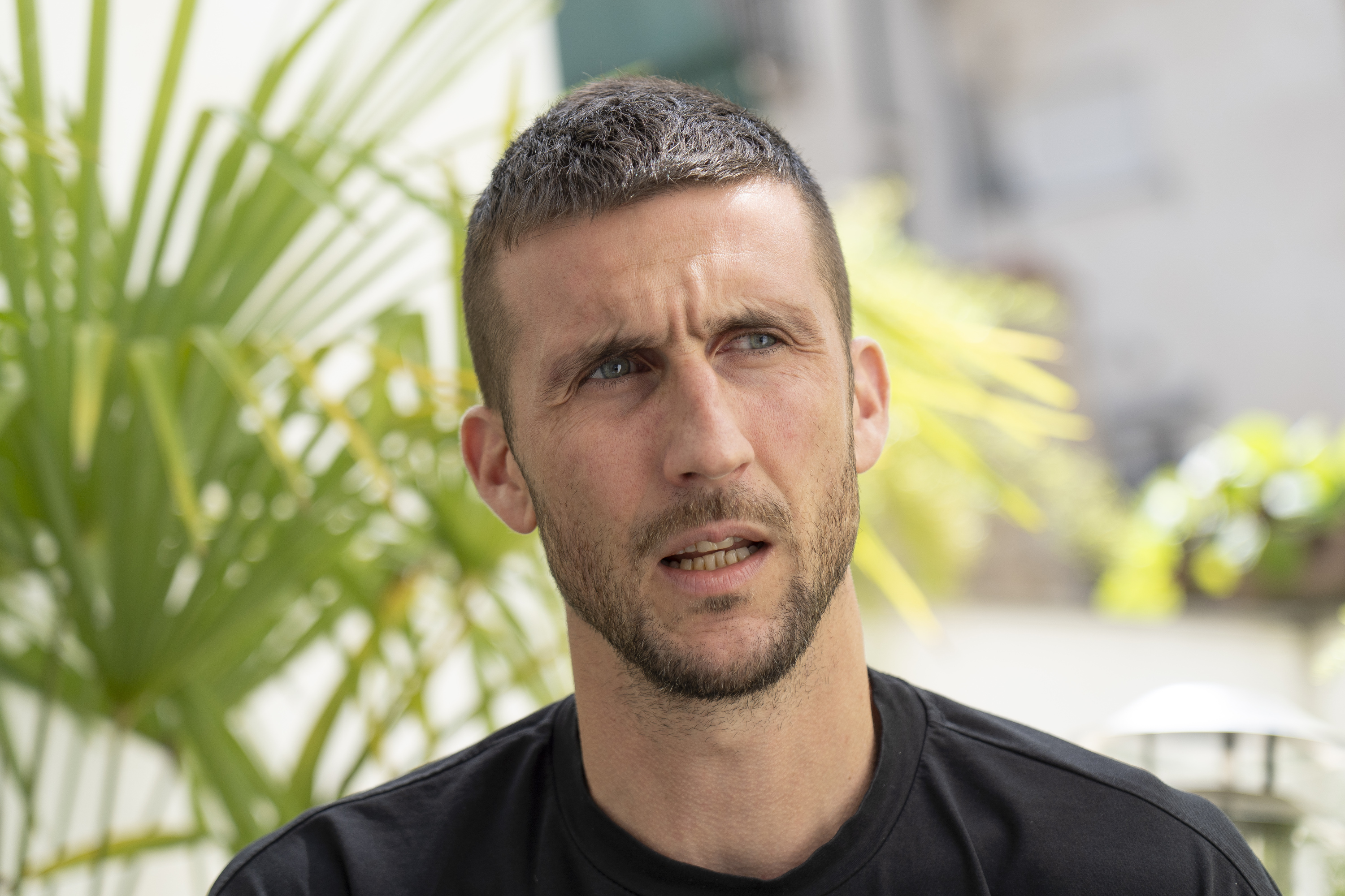 Oier Sanjurjo, Nafarroako Ikastolen Elkartearen egoitzan. IÑIGO URIZ / FOKU