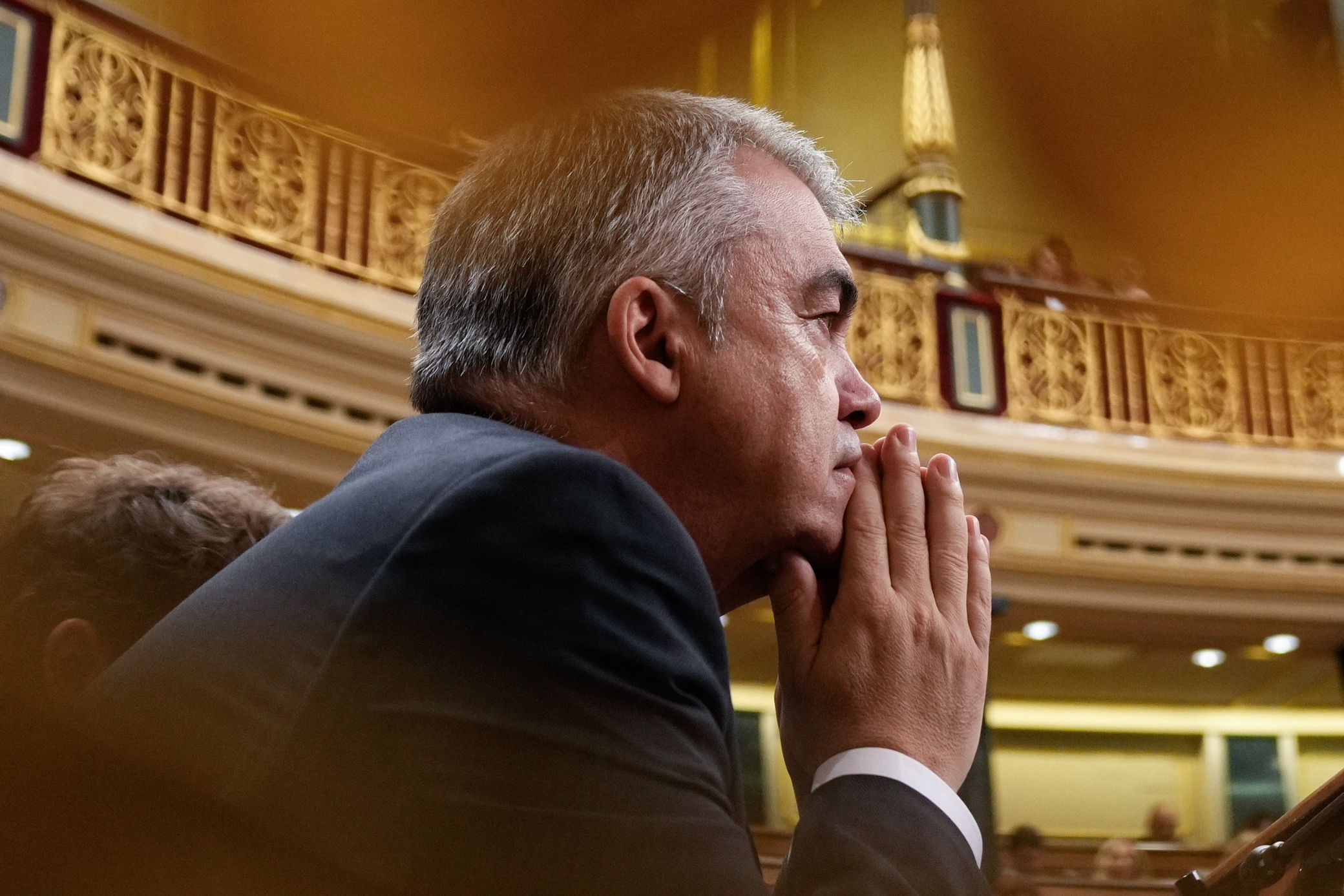 Santos Cerdan Espainiako Kongresuan, ostegunean. BORJA SANCHEZ TRILLO / EFE