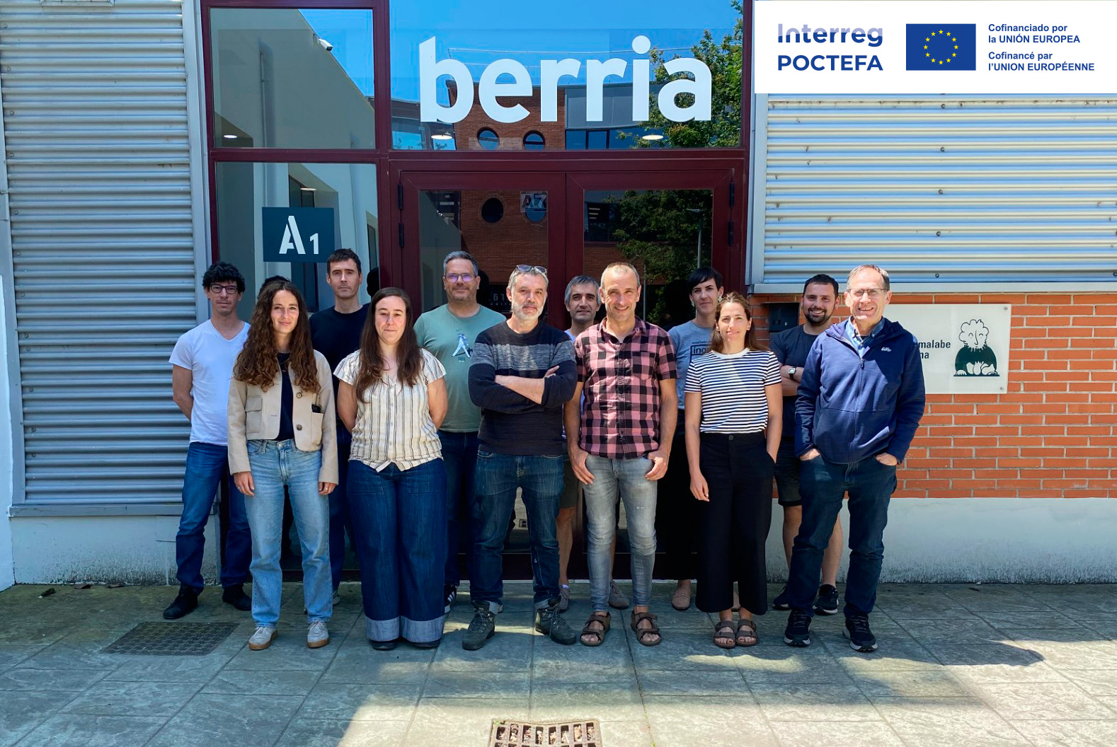 Sarebide proiektuko bazkideak, BERRIAren Andoaingo egoitzan, aurtengo maiatz bukaeran. BERRIA