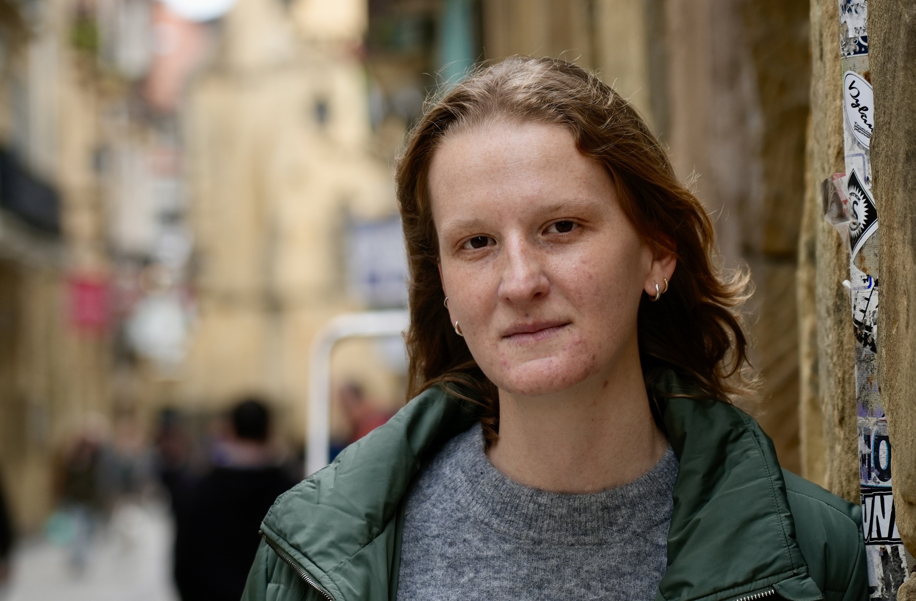 Ainhoa Urien, Donostian, liburua aurkeztu zuen egunean. ANDONI CANELLADA / FOKU