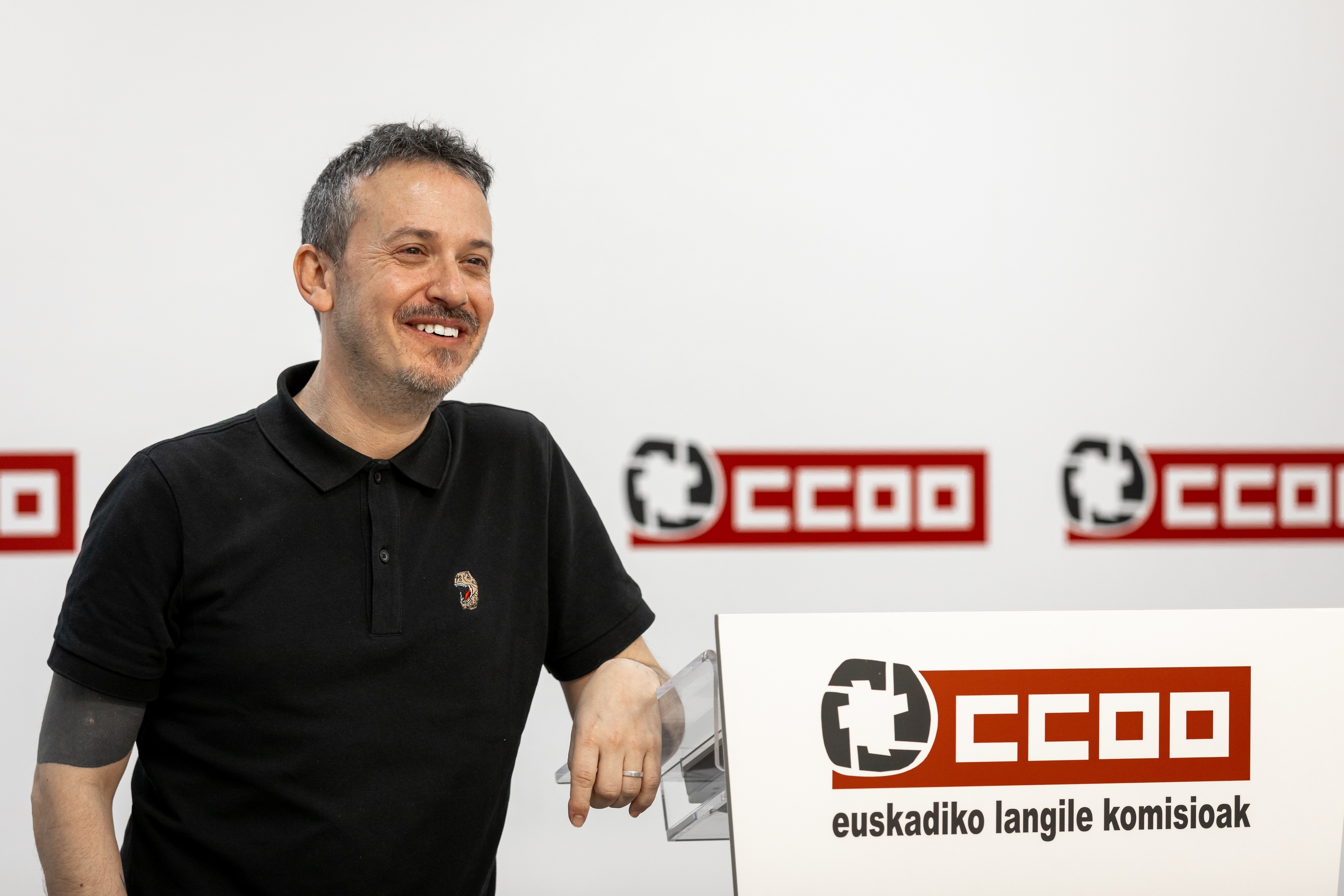 Santi Martinez EAEko CCOOko idazkari nagusia. CCOO