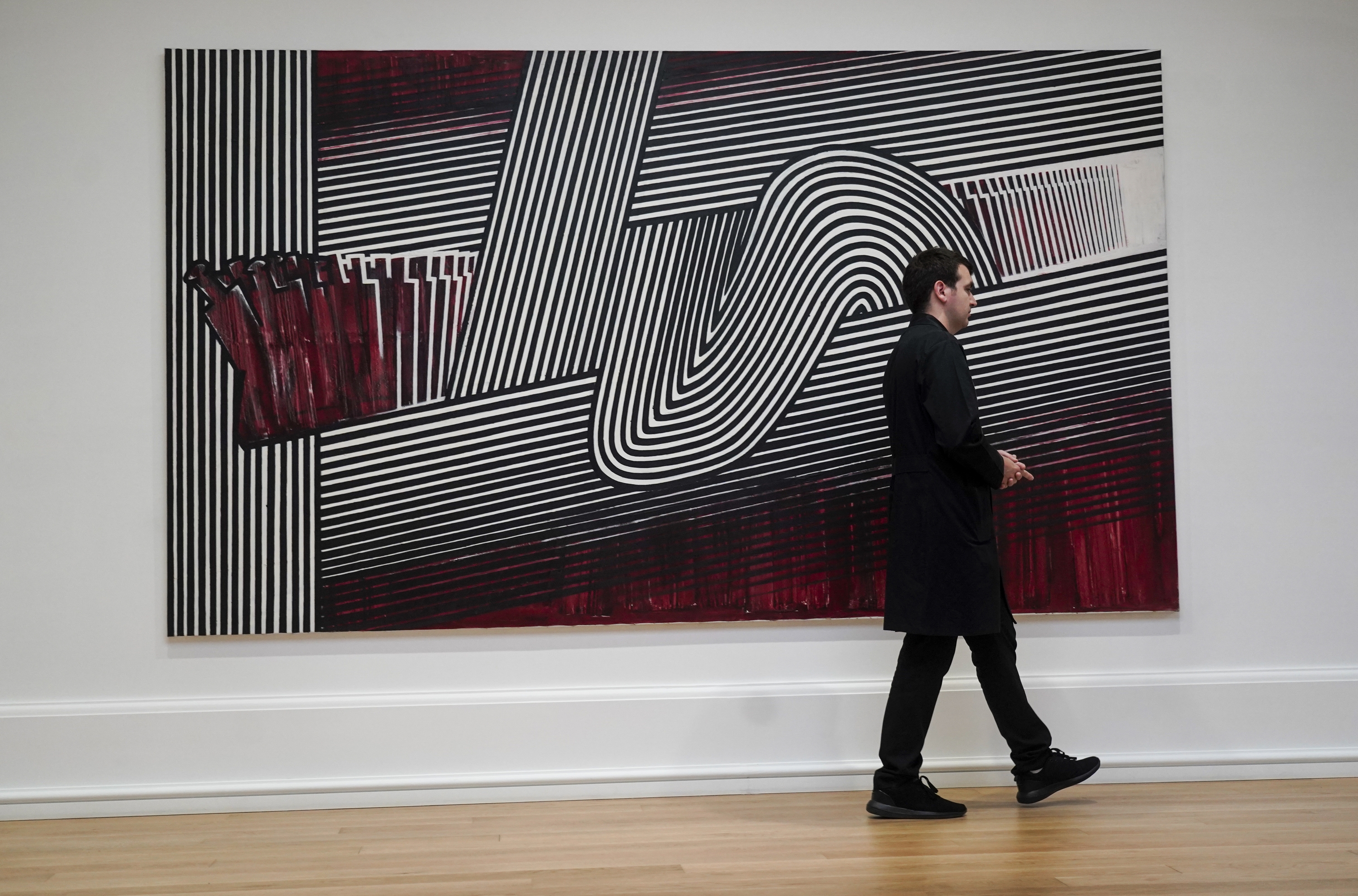Agustin Ibarrolaren 'Euskadi (1977-1979)' horma irudiko koadro bat, Bilboko Arte Ederren Museoan. MARISOL RAMIREZ / FOKU