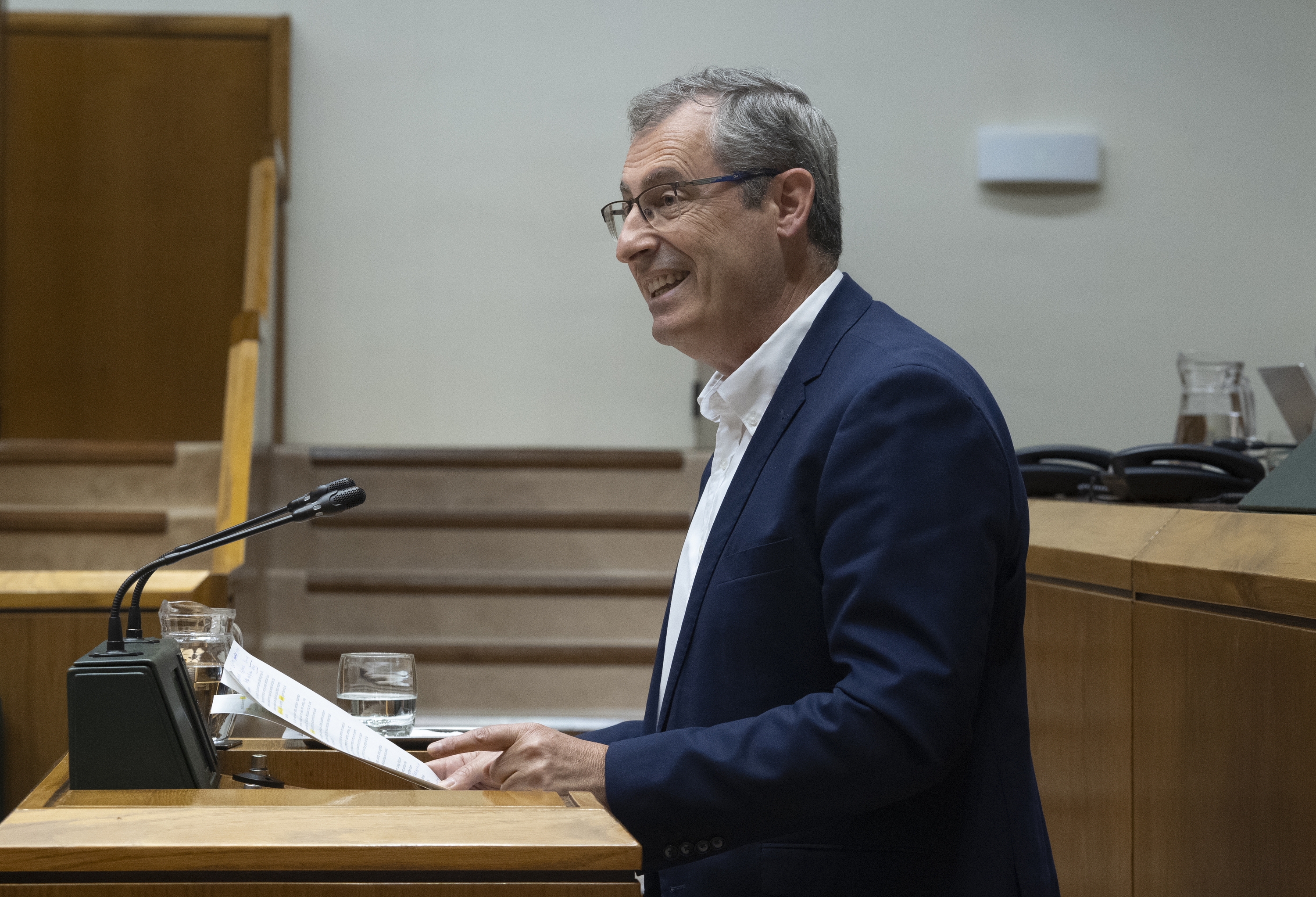 Markel Olano Eusko Legebiltzarrean, artxiboko irudi batean. RAUL BOGAJO / FOKU