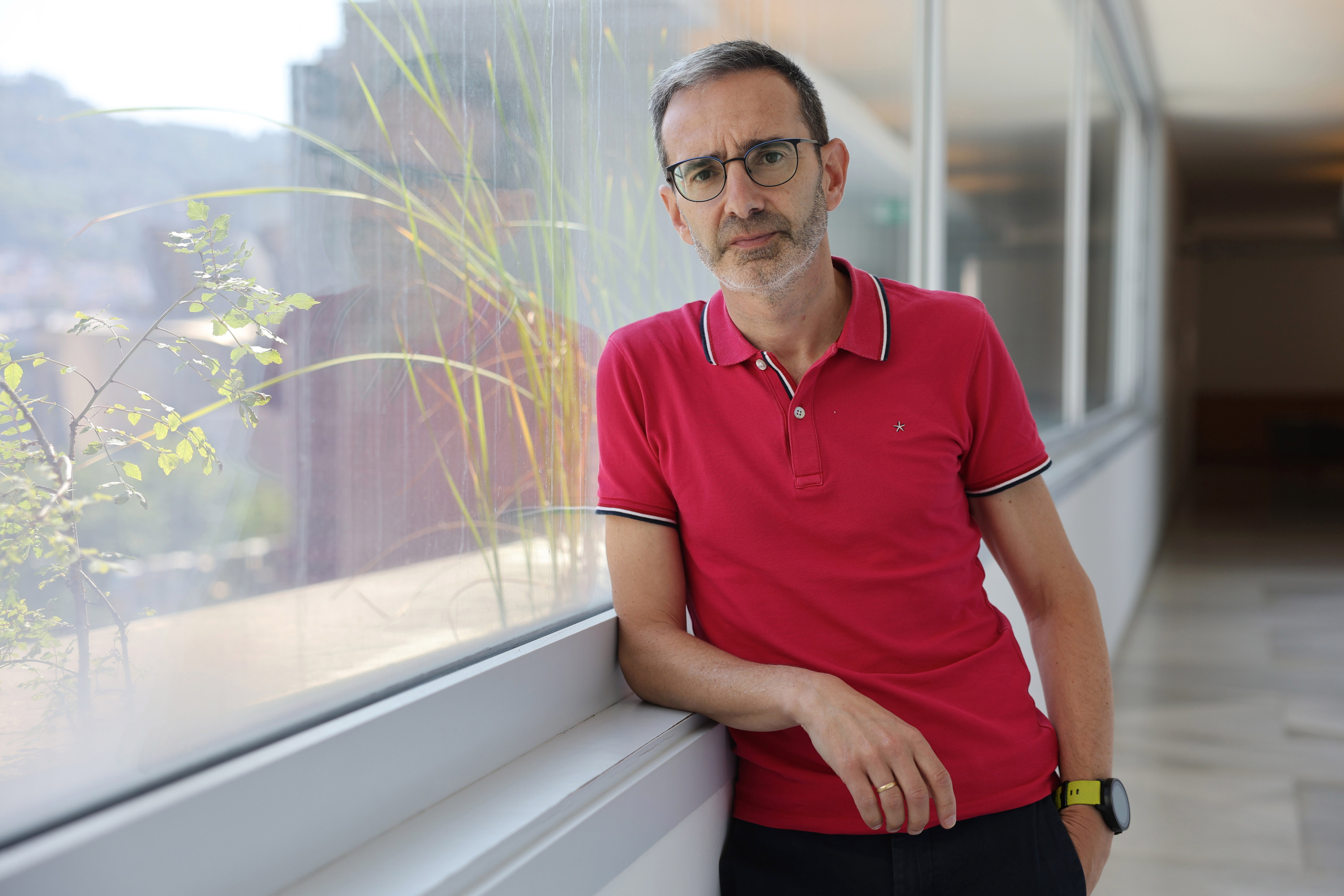 Iker Badiola EHUren Bizkaia aretoan, Bilbon, aurreko asteko martitzenean. OSKAR MATXIN EDESA /FOKU