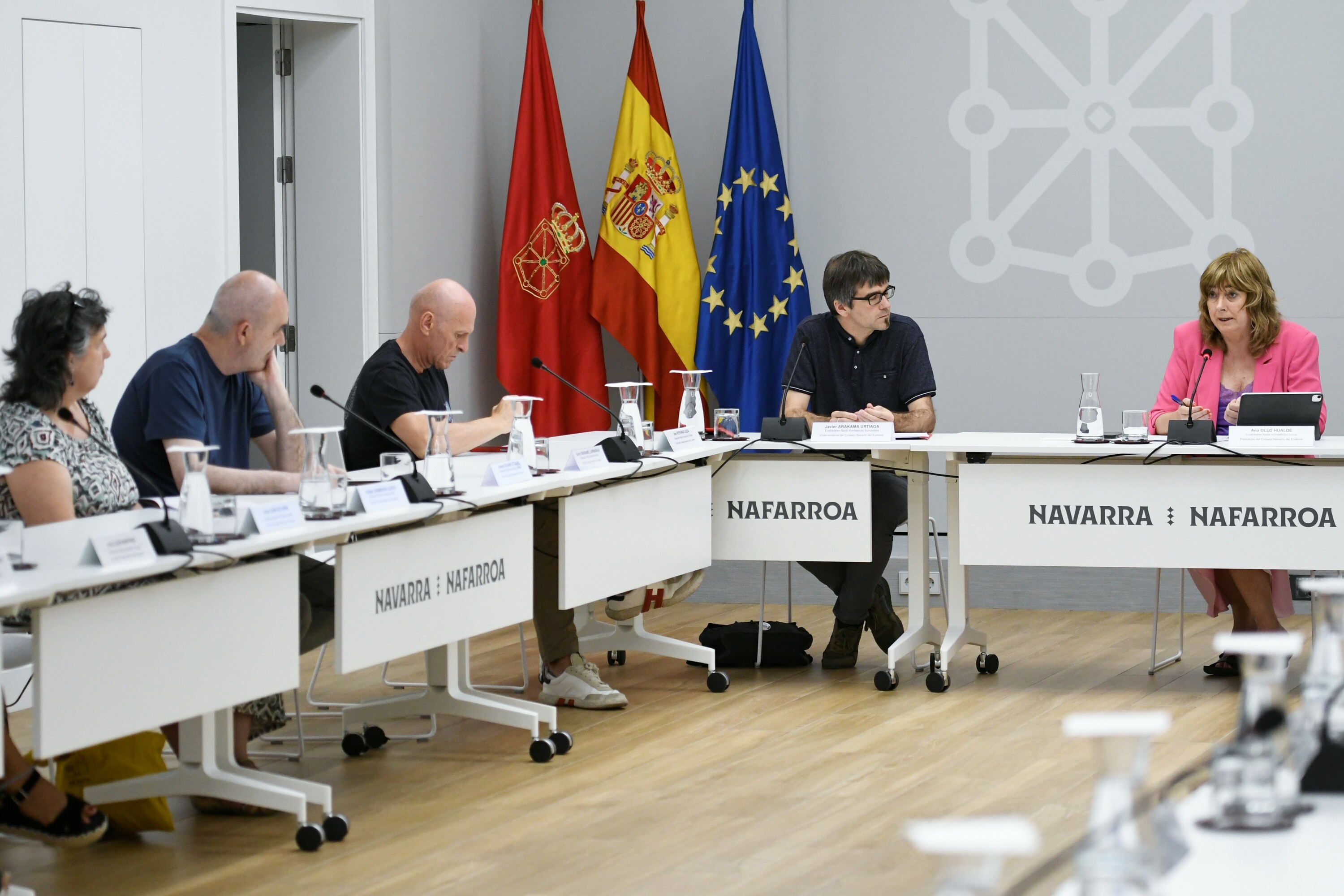 Euskararen Nafar Kontseiluaren bilkura. NAFARROAKO GOBERNUA