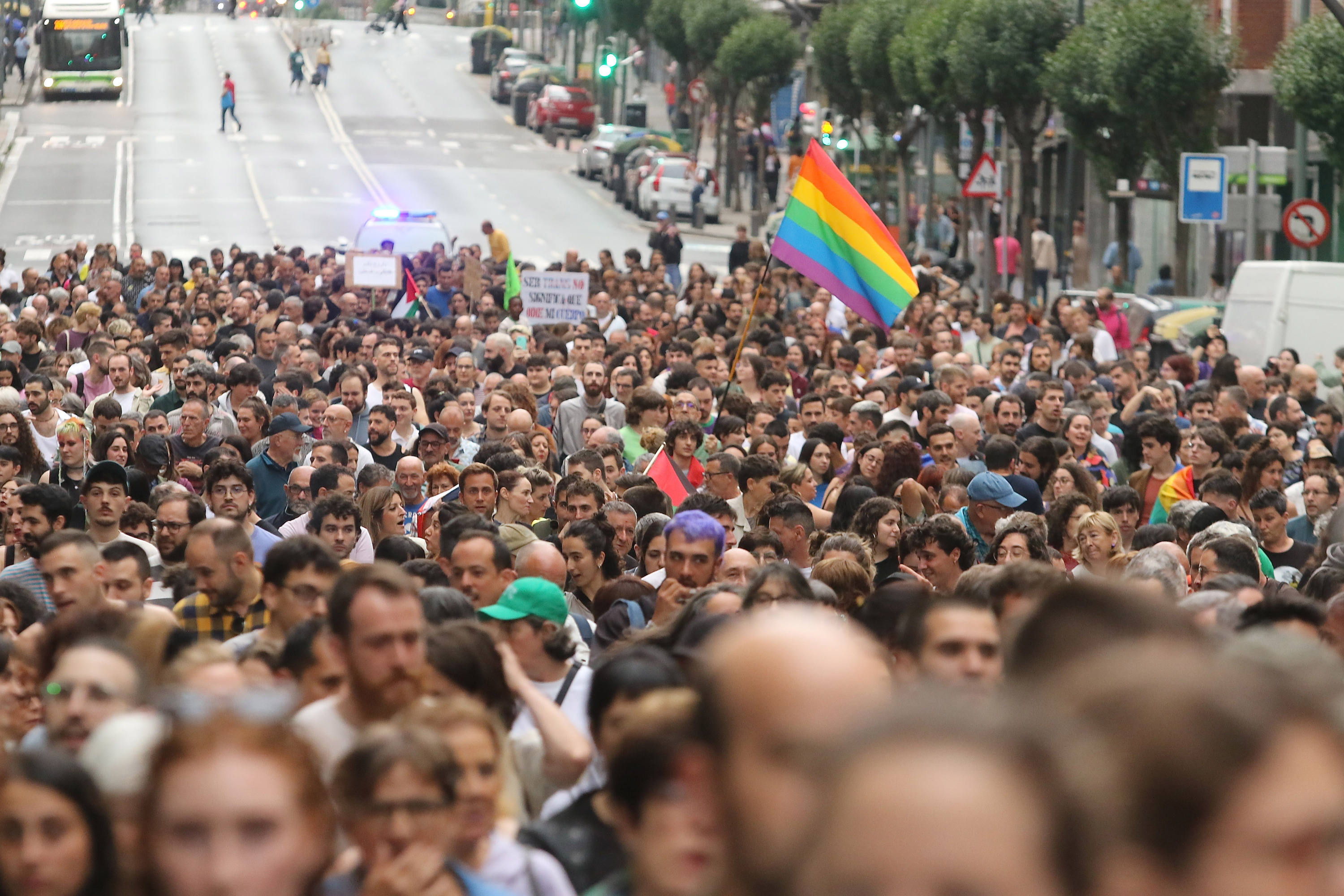 LGTBI Komunitatearen Nazioarteko Eguneko iazko manifestazioa, Bilbon. OSKAR MATXIN EDESA / FOKU