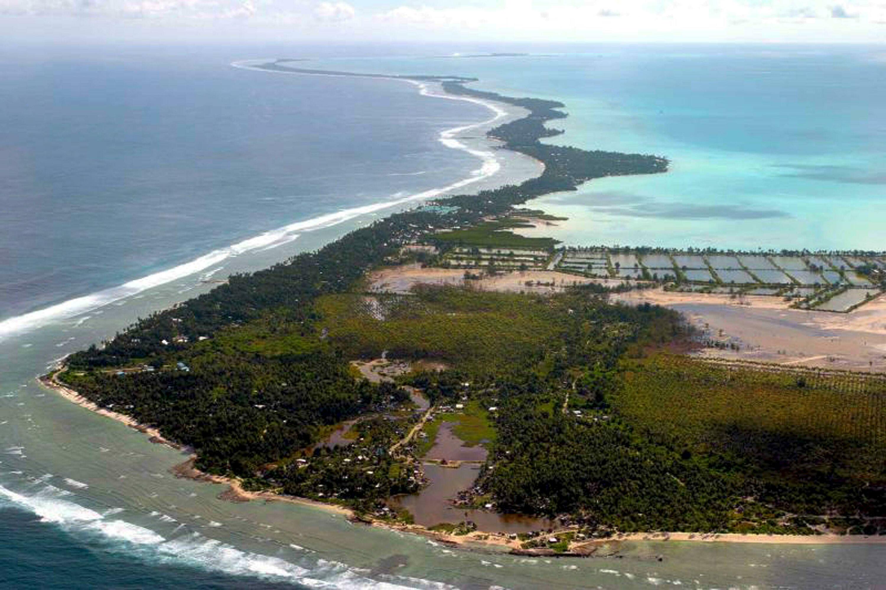 Kiribatiko Tarawa atoloia, artxiboko irudi batean. EFE