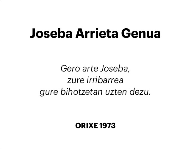 Joseba Arrieta (Orixe) 2x2