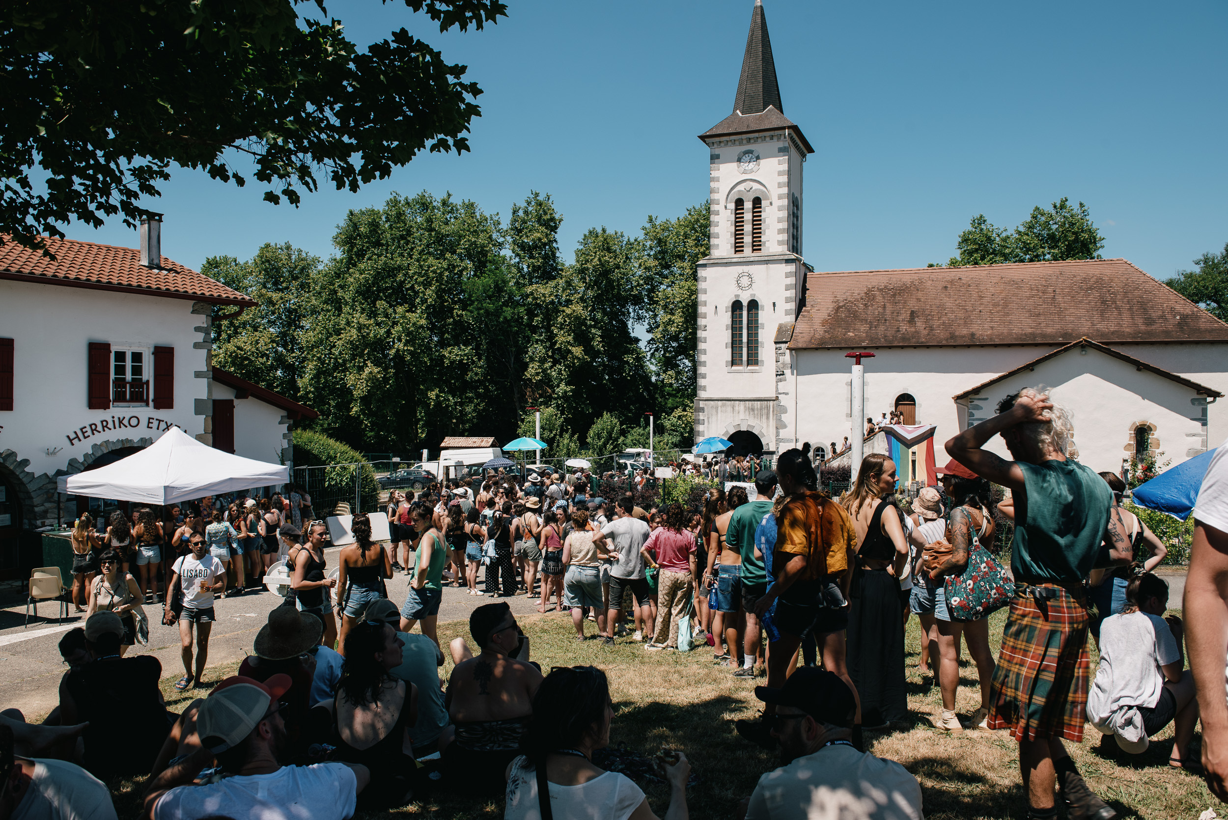 Arberatzeko plaza, gaur eguerdian. GUILLAUME FAUVEAU