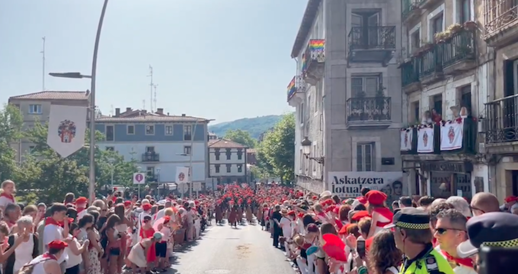 Alarde parekidearen abiatzea. IRATI URDALLETA LETE