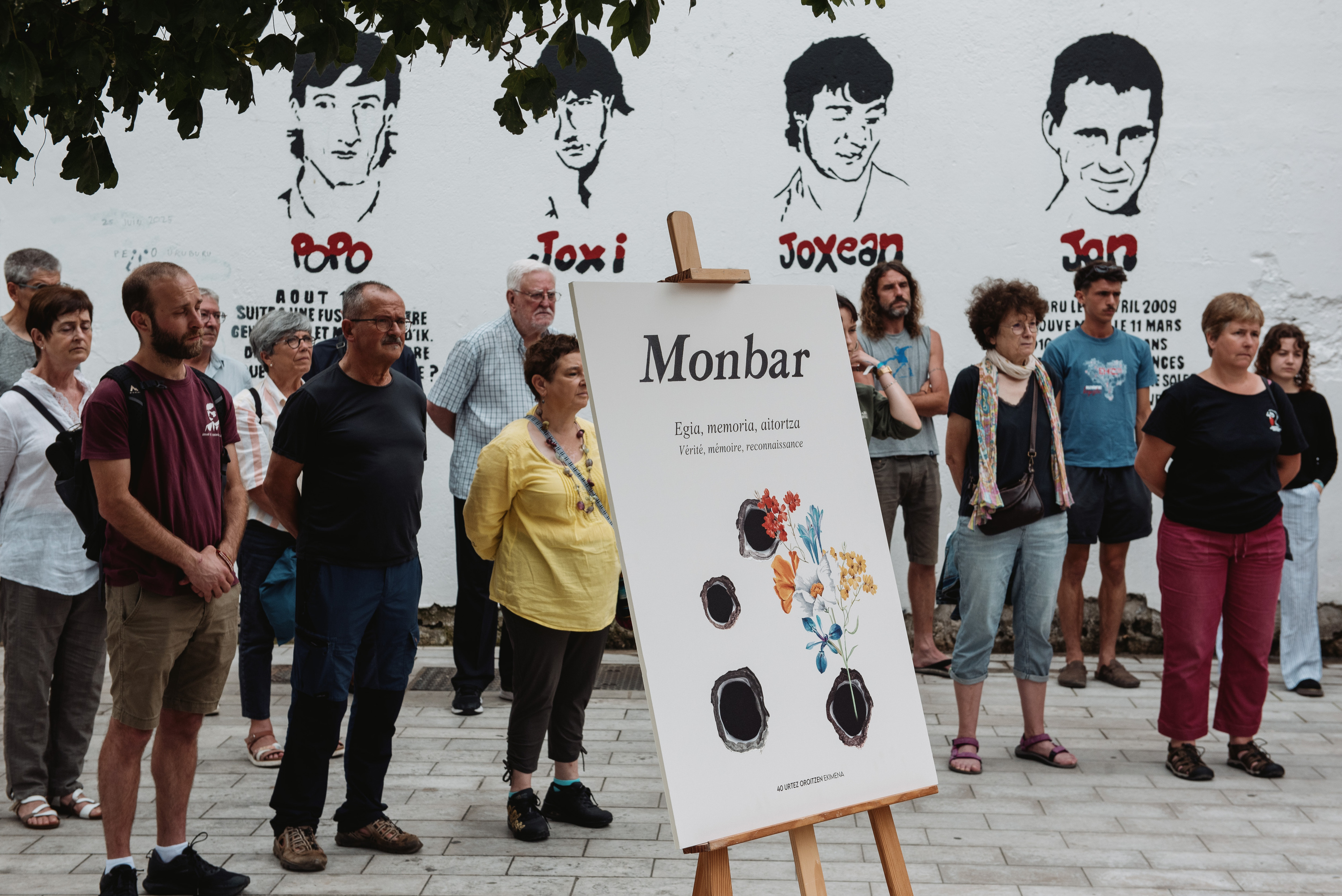 Monbar hotelaren kontrako atentatuaren urteurreneko ekitaldia aurkezteko prentsaurrekoa, Baionan. GUILLAUME FAUVEAU