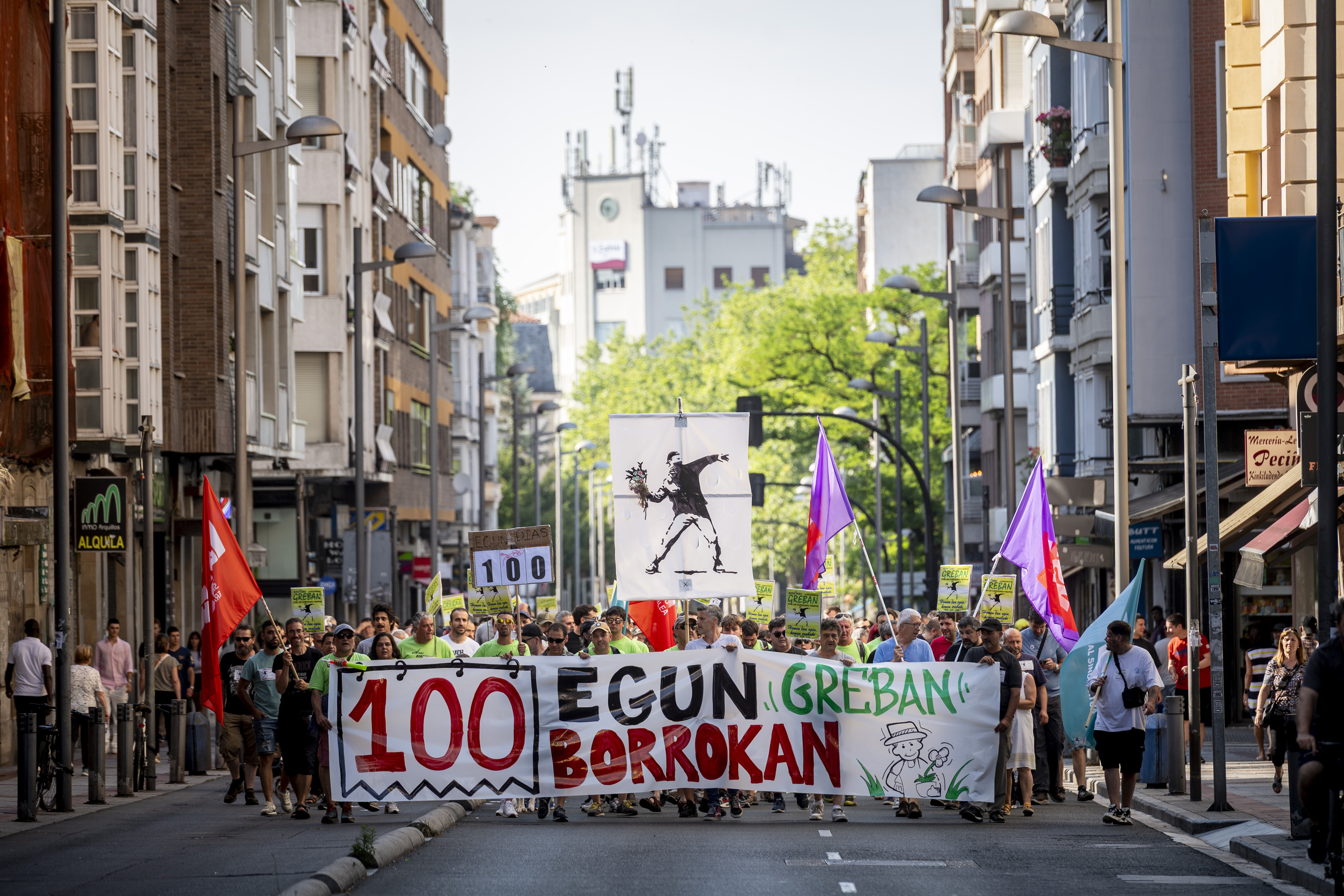Gaurko manifestazioa. JAIZKI FONTANEDA / FOKU