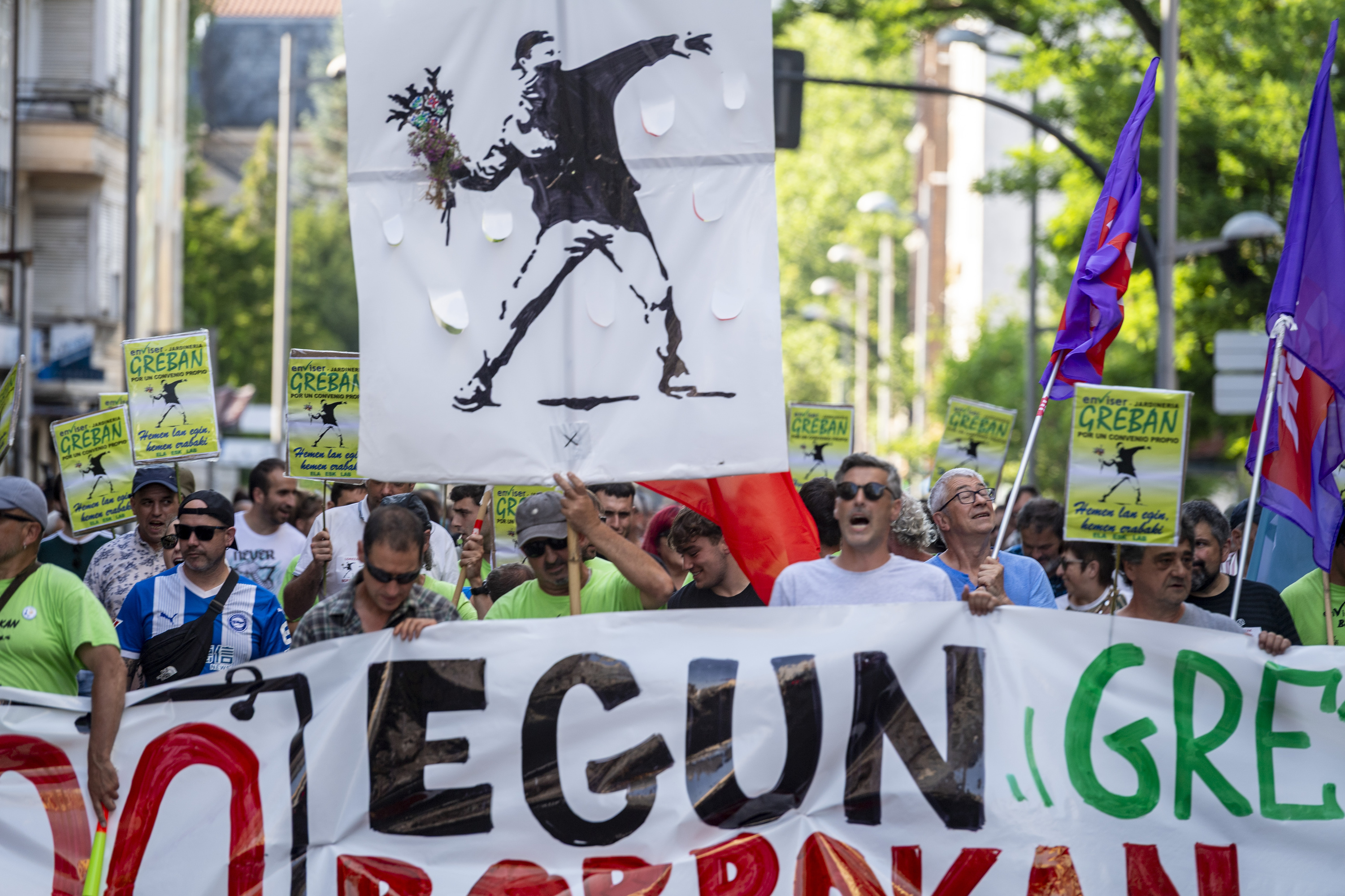 Gasteizko lorezainen manifestazioa, iragan ostiralean. JAIZKI FONTANEDA / FOKU