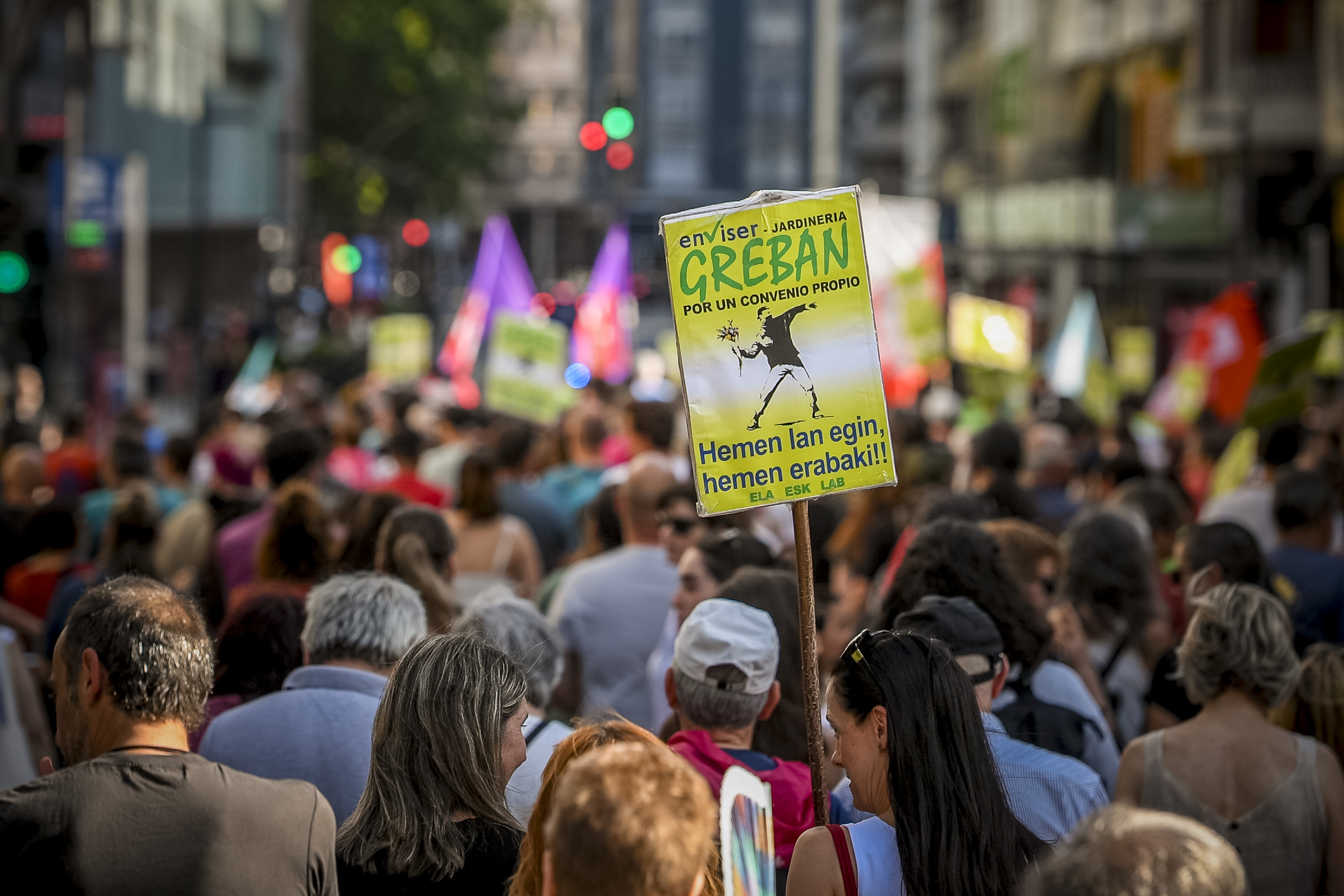  Gasteizko lorezainen manifestazioa, joan den ostiralean. JAIZKI FONTANEDA / FOKU 