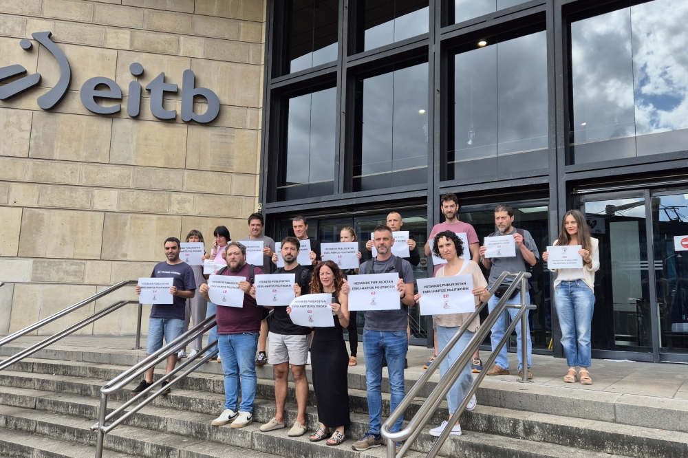 EITBko lagile batzordearen protesta, TVGko zuzendari berriaren izendapena dela eta EITBko lagile batzordearen protesta, TVGko zuzendari berriaren izendapena dela eta