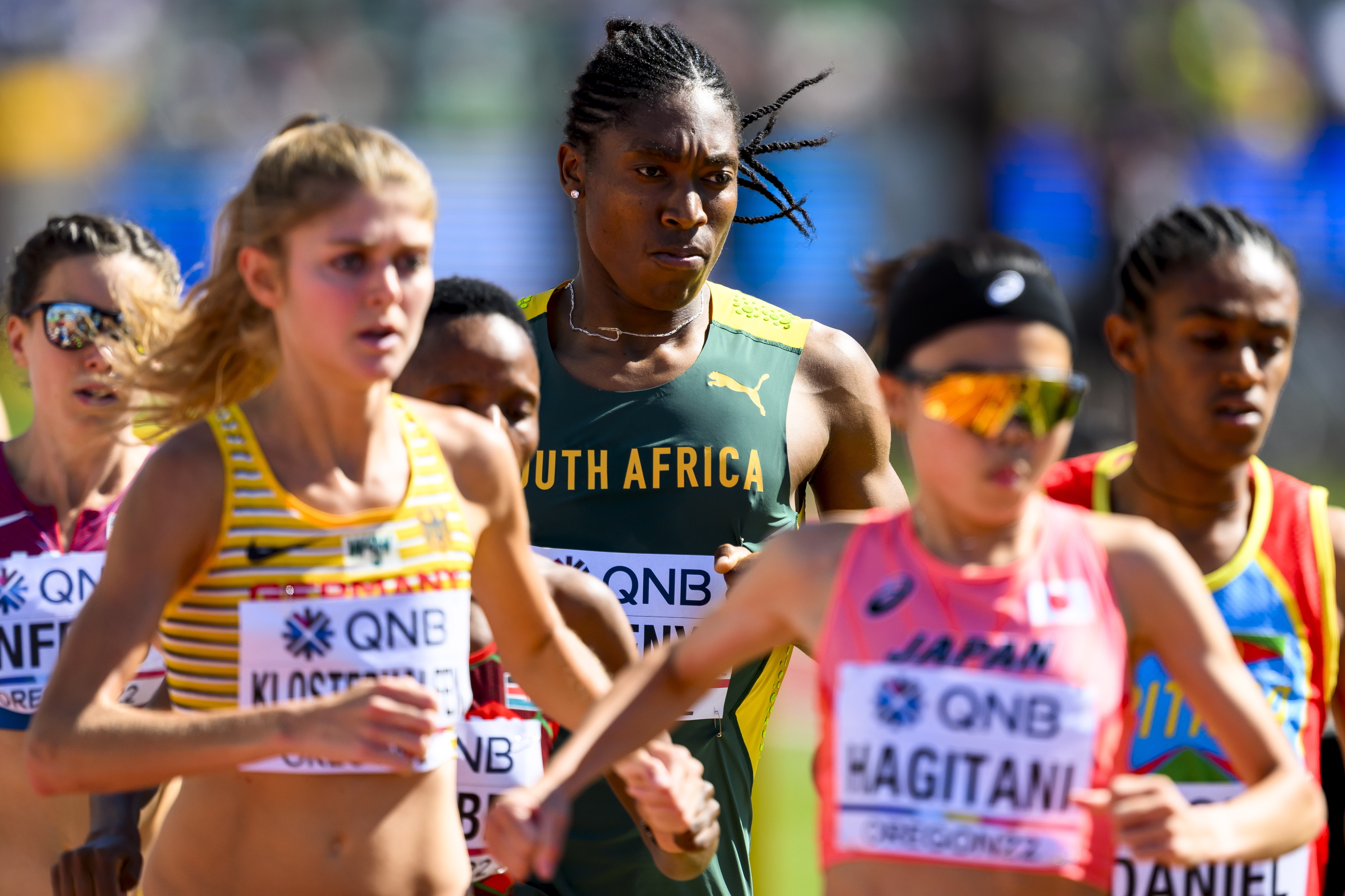 Caster Semenya atleta hegoafrikarra, lehian. JEAN-CHRISTOPHE BOTT / EFE