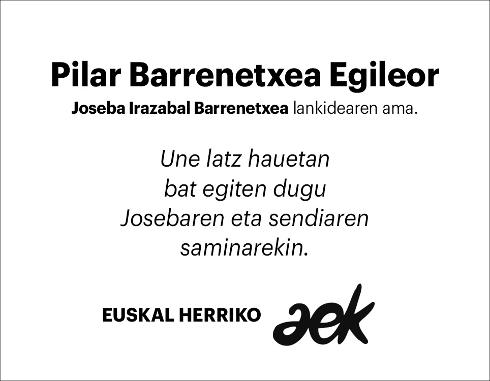 Pilar Barrenetxea Egileor 2x2