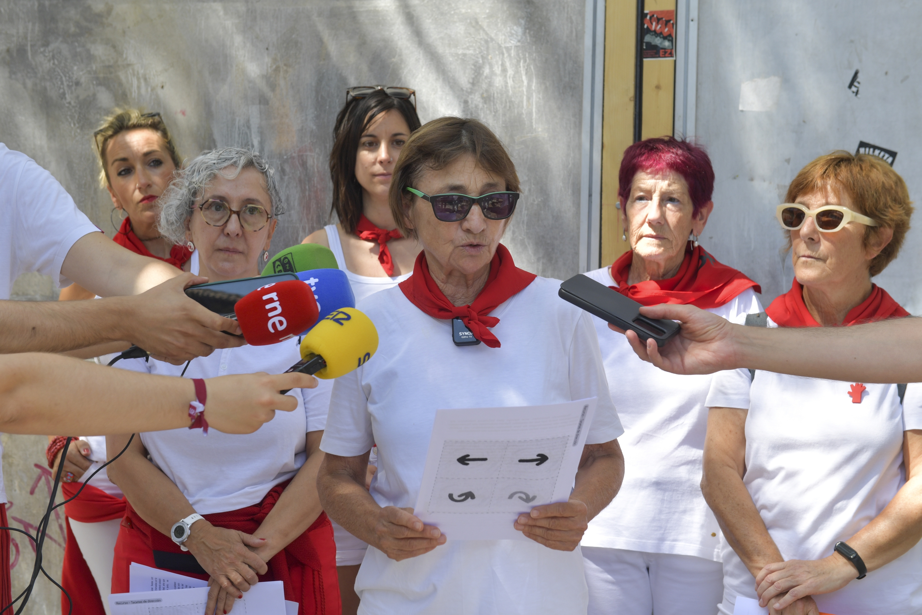  Iruñeko Mugimendu Feministaren agerraldia sanferminen balorazioa egiteko