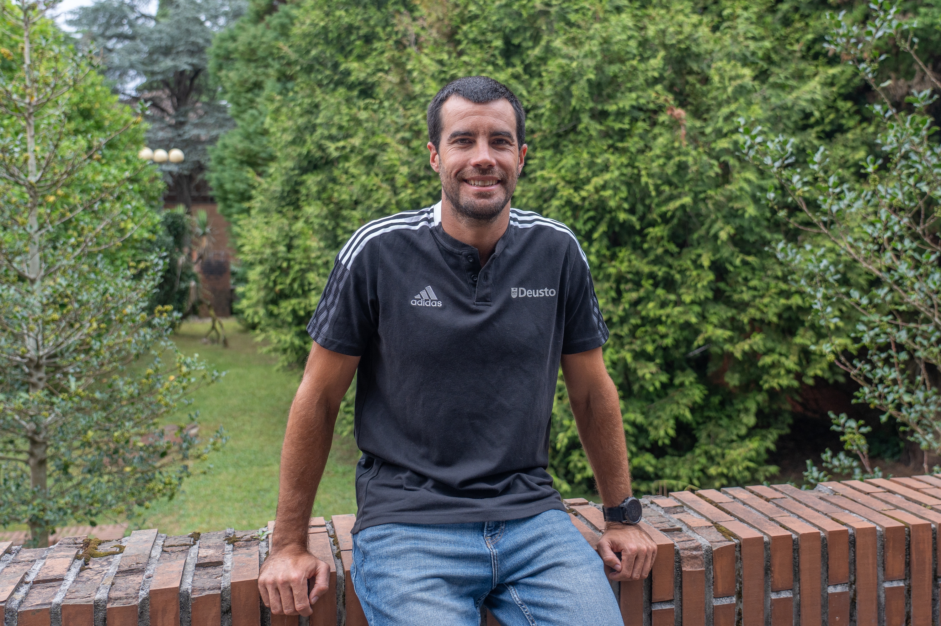 Beñat Larrinaga, Deustuko Unibertsitateko Donostiako campusean, orain bi aste. ANDONI CANELLADA / FOKU