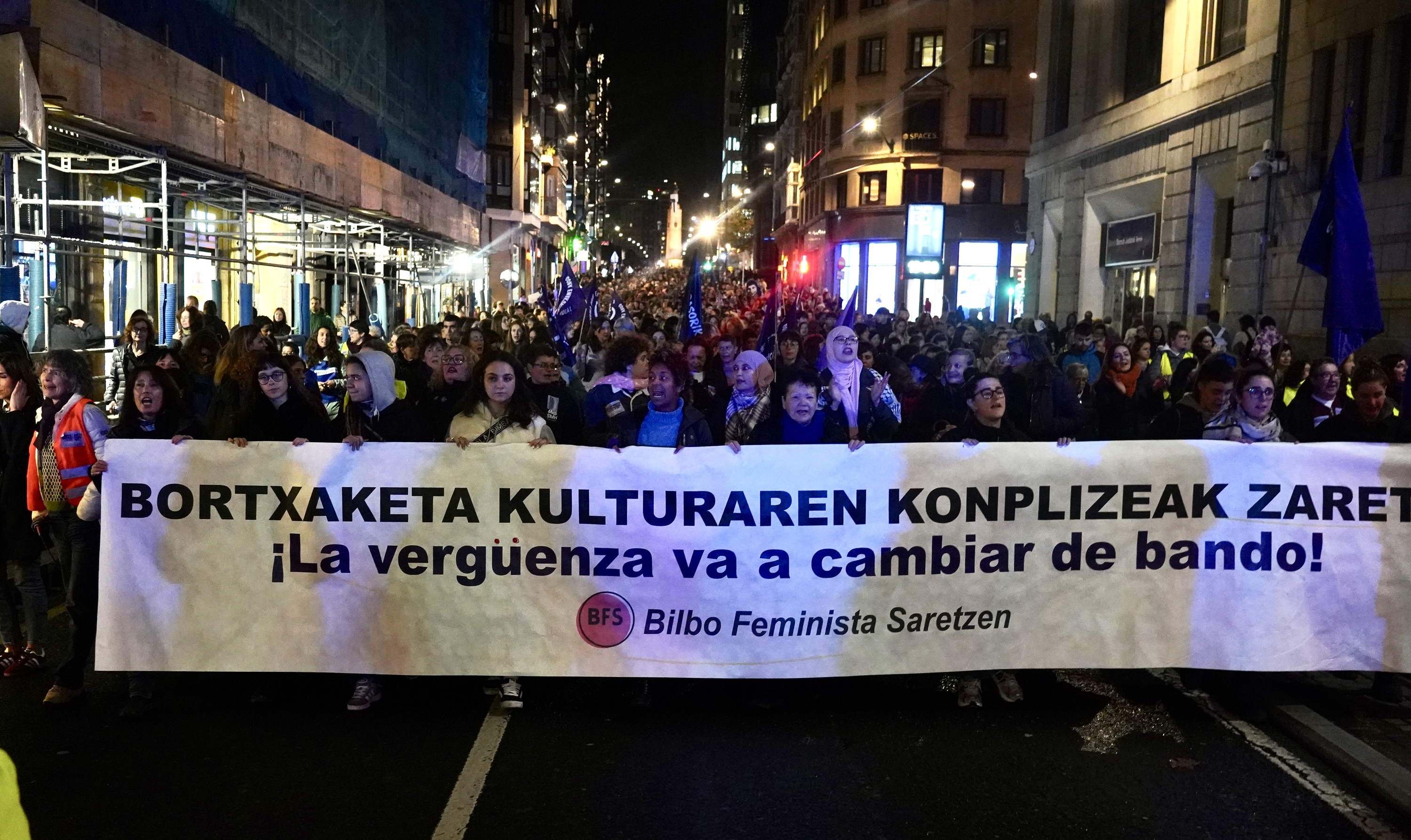 Indarkeria Matxistaren Kontrako Eguneko mobilizazioa, Bilbon. MONIKA DEL VALLE / FOKU
