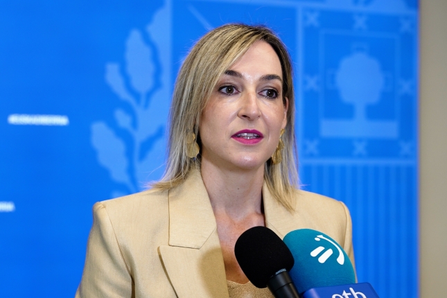 Maria Ubarretxena, Eusko Jaurlaritzako bozeramailea, atzo. IREKIA