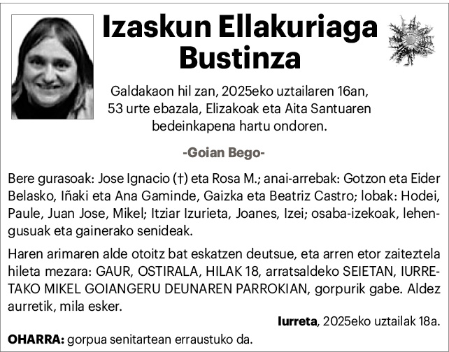 Izaskun Ellakuriaga (Familia) 2x2