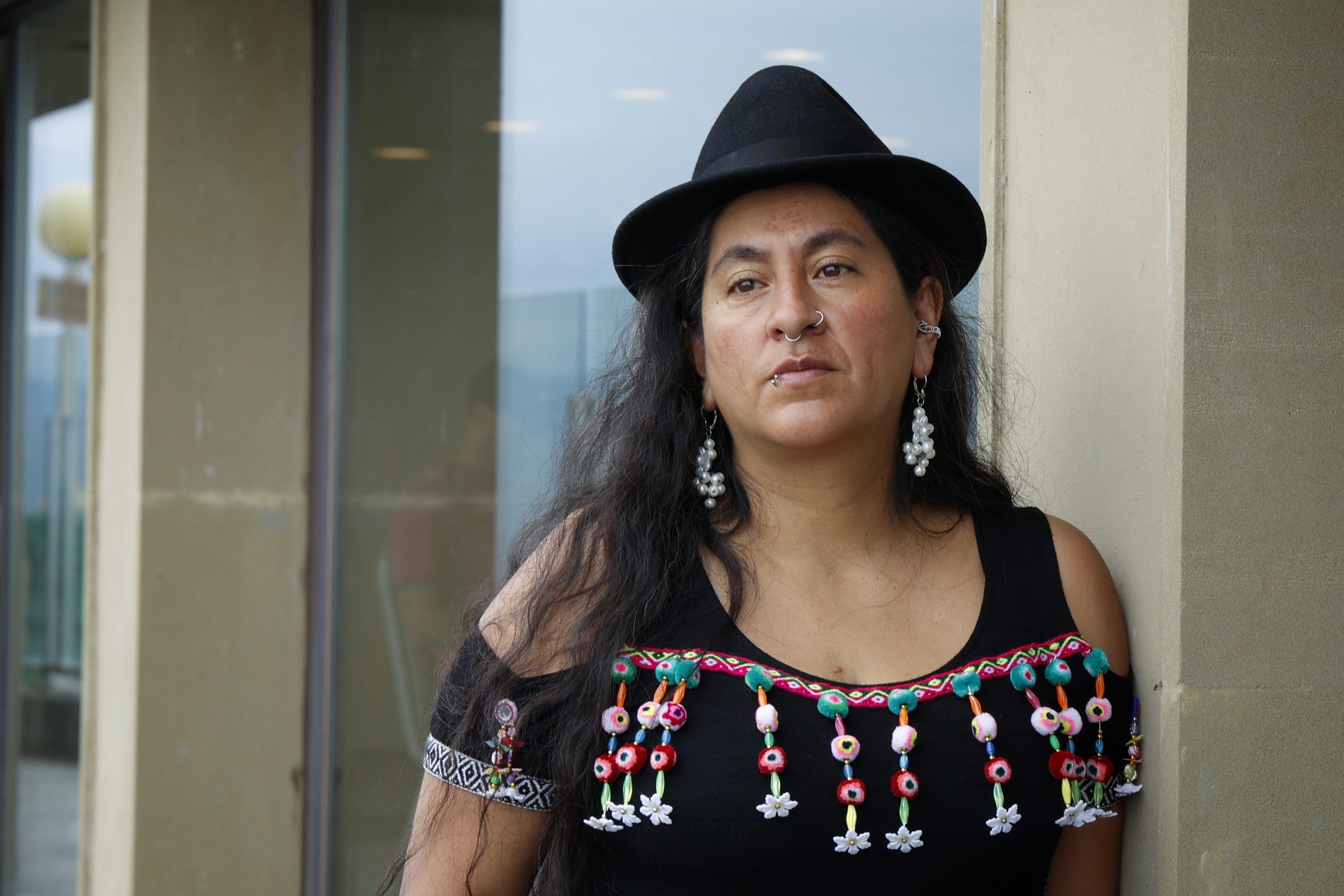 Adriana Guzman ekintzaile feminista, Hezkidetza eta Pedagogia Feministen III. Kongresuan. MAIALEN ANDRES / FOKU