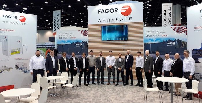 Arrasateko kooperatibaren stand-a, Chicagoko Fabtech 2019 azokan. FAGOR ARRASATE