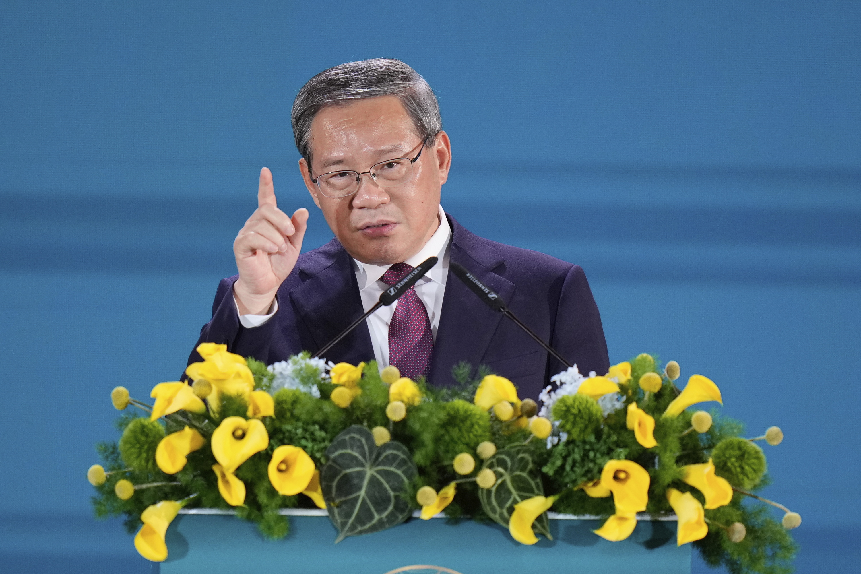 Li Qiang Txinako lehen ministroa, artxiboko irudi batean. VINCENT THIAN / EFE