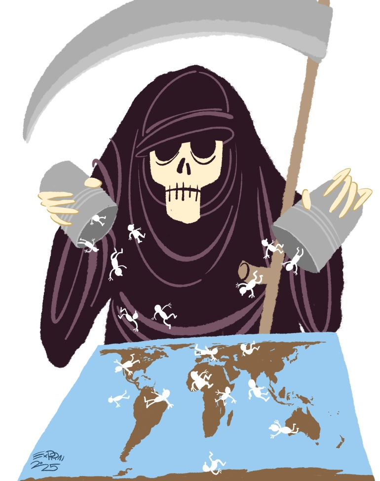 Itziar Otegiren 'Globalizazioa' ipuinarentzako ilustrazioa Itziar Otegiren 'Globalizazioa' ipuinarentzako ilustrazioa