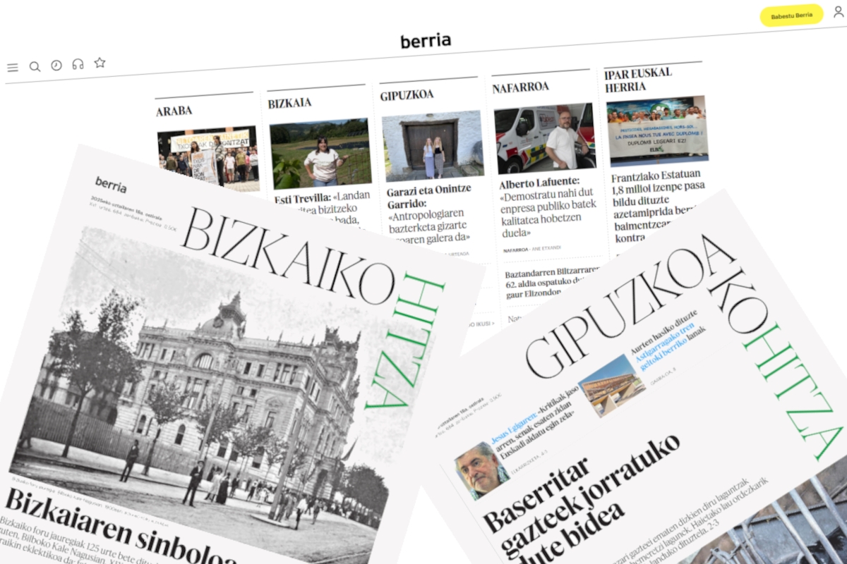 Bizkaiko eta Gipuzkoako ‘Hitzek’ papereko astekaria utzi eta eguneroko informazioari helduko diote digitalean