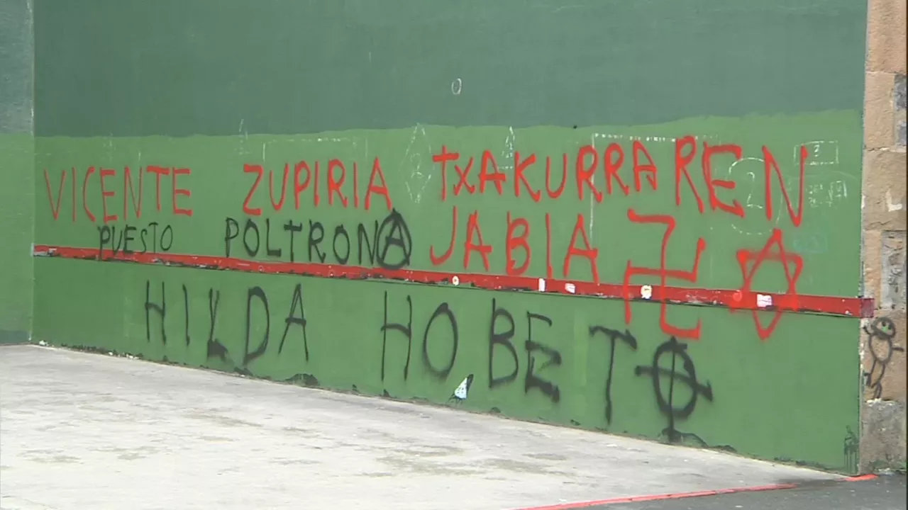 Zupiriaren kontrako pintaketak egin dituzte Hernanin. EITB
