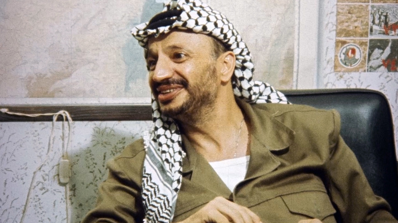 Yasser Arafat 'Israel Palestine on Swedish Television 1958–1989' dokumentalean. FILMIN
