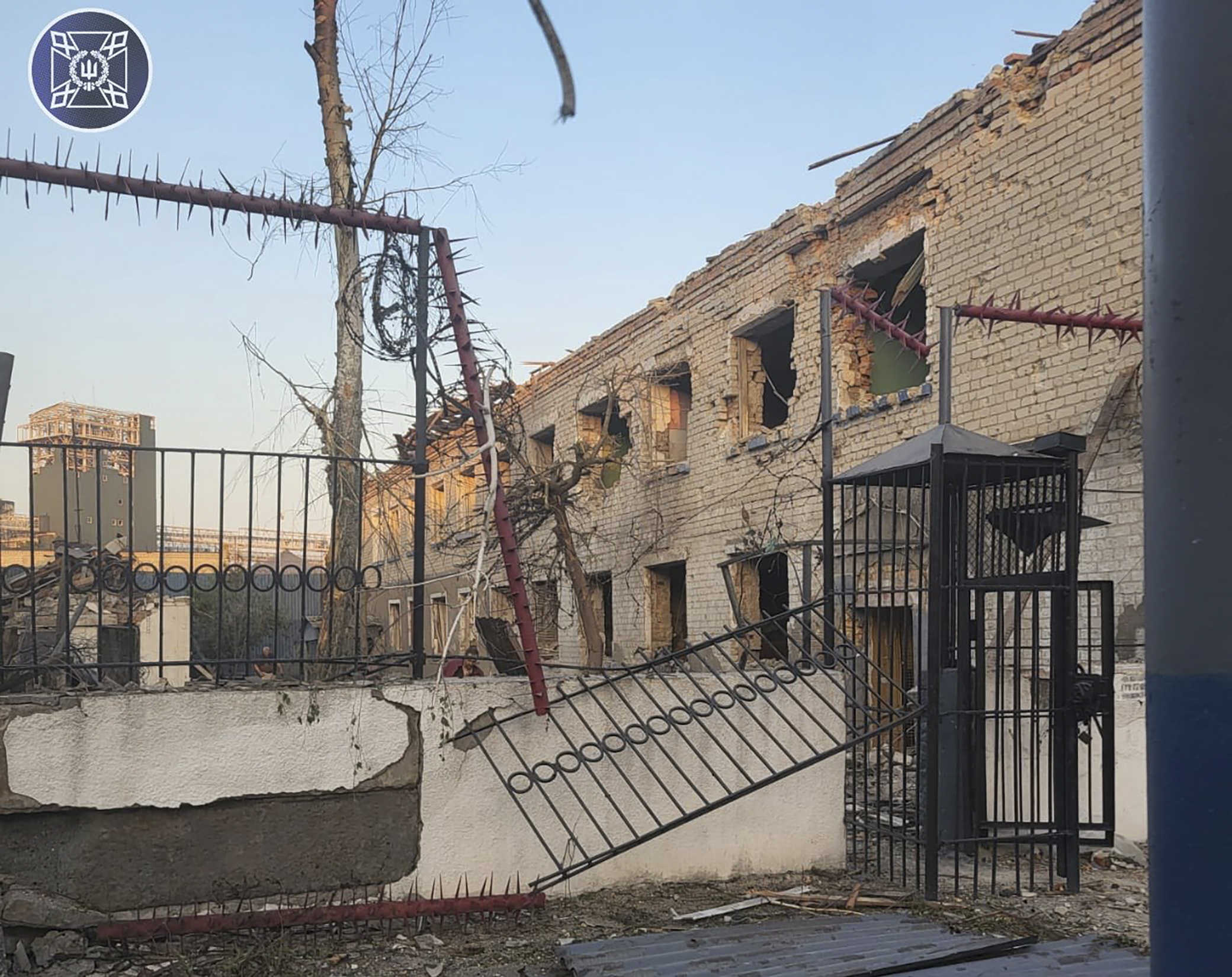 Bilenkeko espetxea bonbardaketen ondoren, Zaporizhia eskualdean, Ukrainan, gaur. EFE
