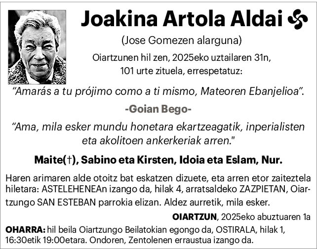 Joakina Artola Aldai 2x2