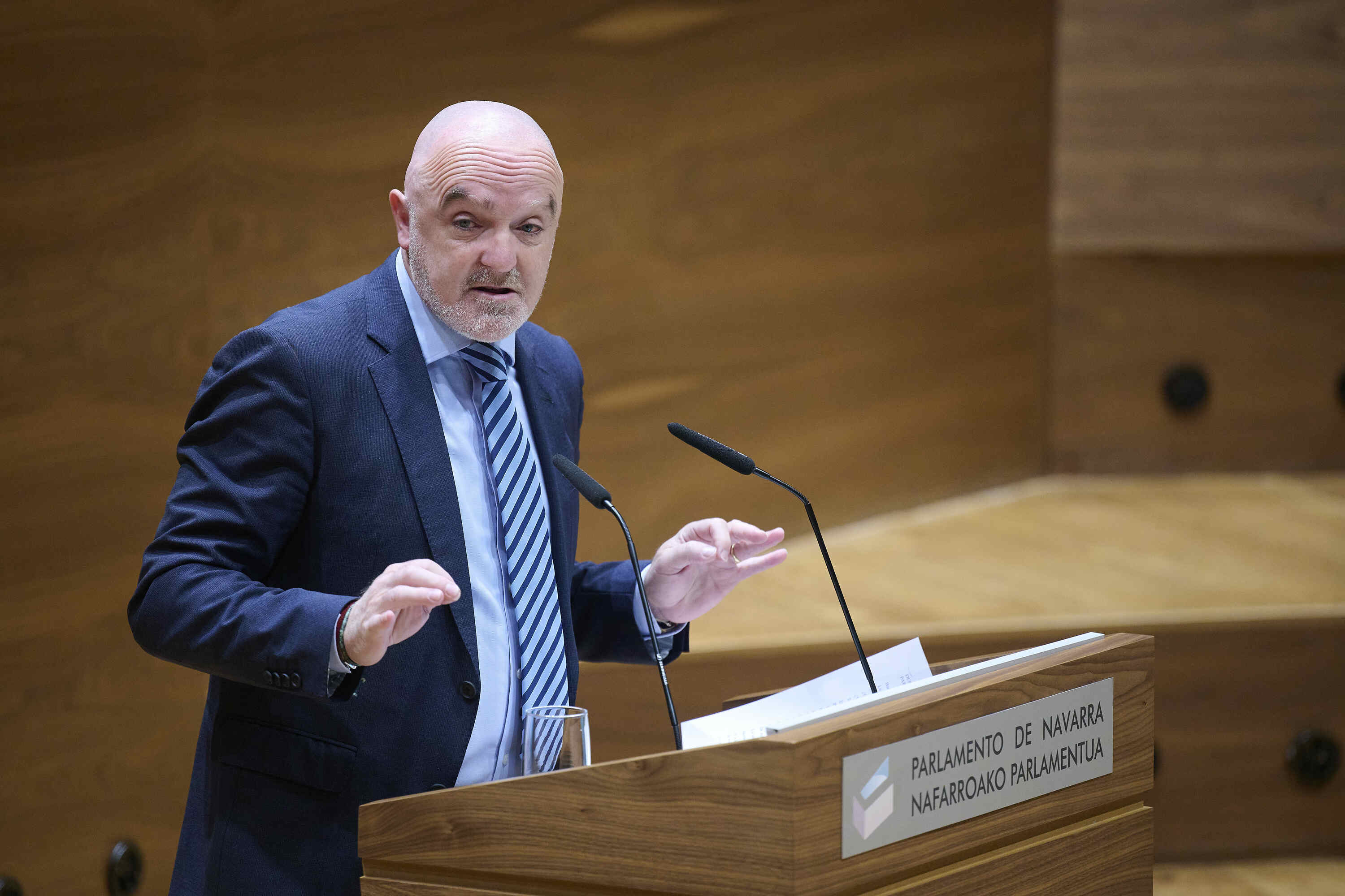 Javier Esparza, Nafarroako Parlamentuan. IÑAKI PORTO/ EFE