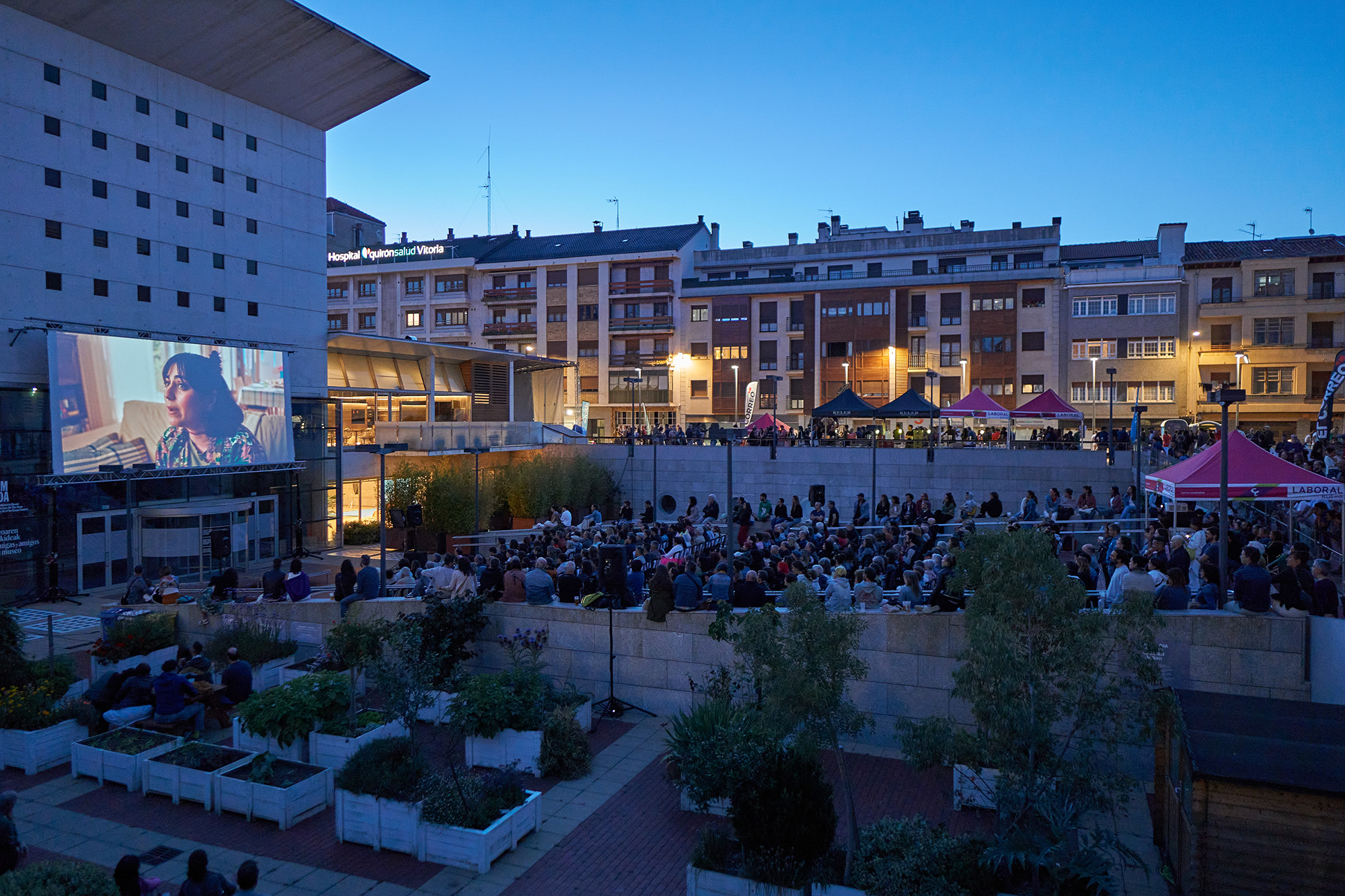 Korterraza jaialdiaren iazko saio bat, Gasteizko Artium museoan. KORTERRAZA