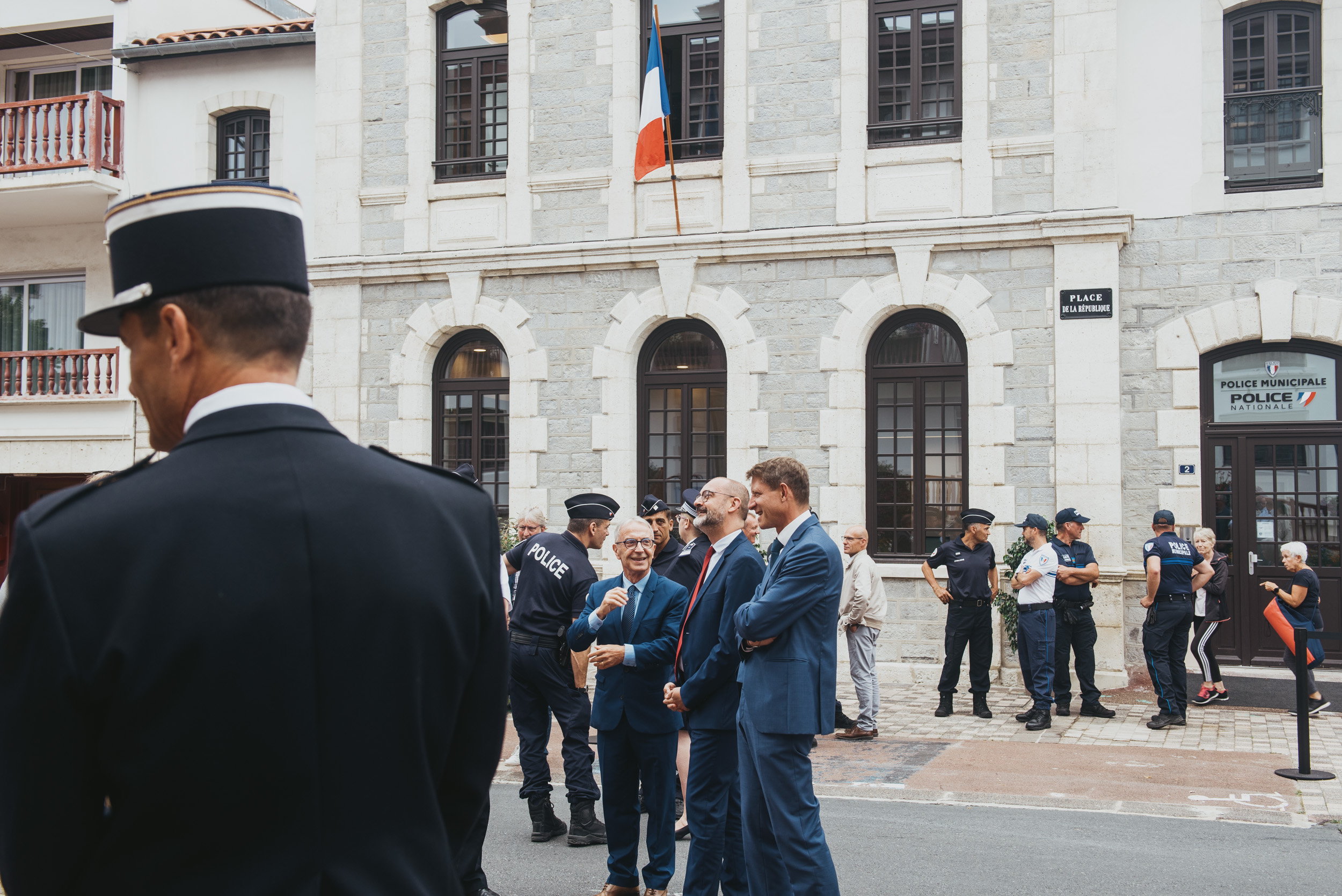 Polizia komisariaren irekitzea, iaz, Hendaian. GUIILAUME FAUVEAU