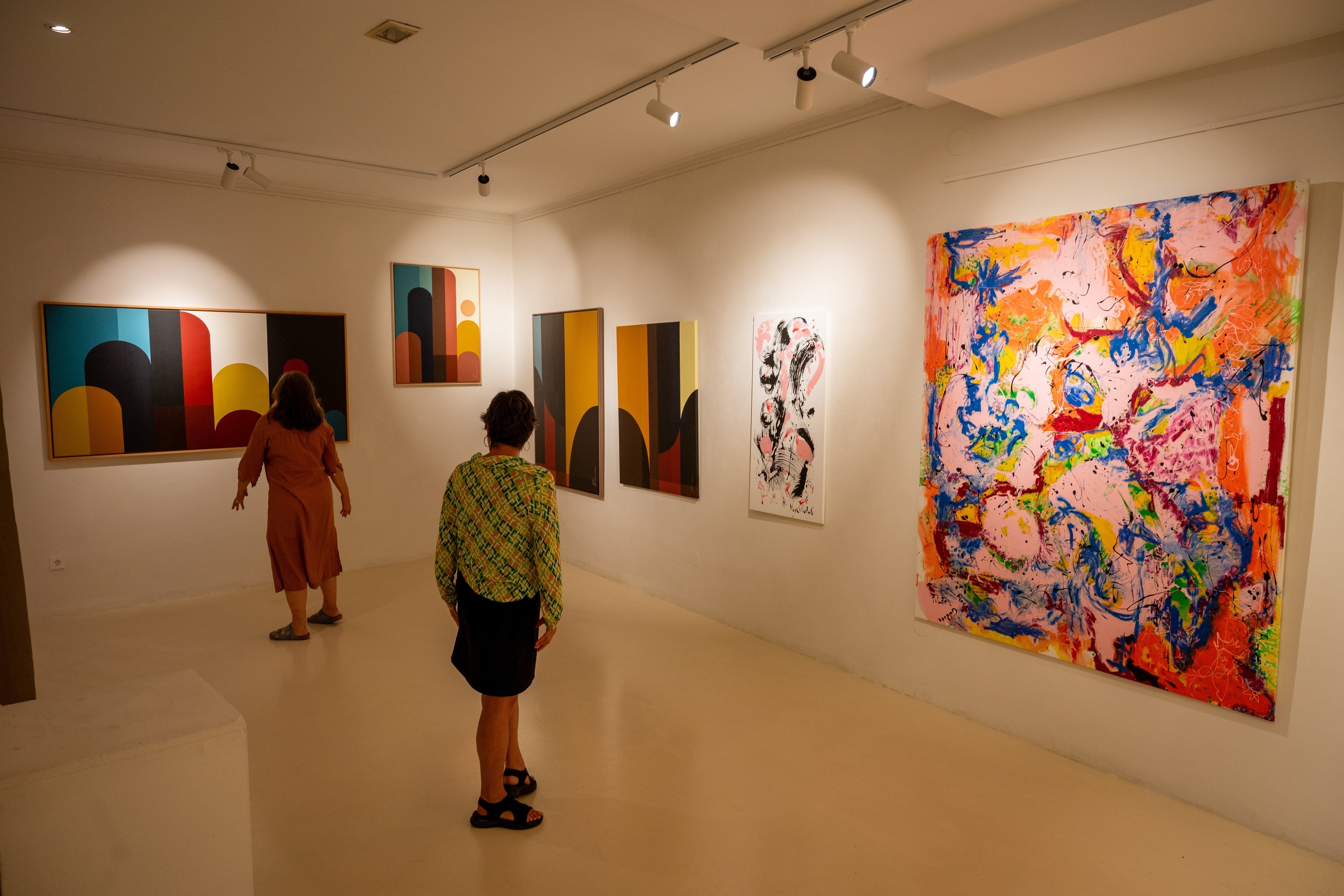 'Uda' erakusketa Donostiako Ekain arte galerian dago, abuztuaren 30era arte. GORKA RUBIO / FOKU