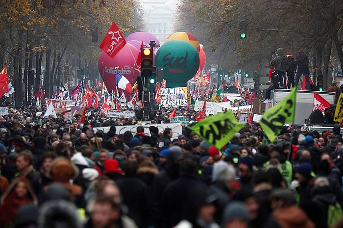 Parisko manifestazioa. JULIEN DE ROSA, EFE