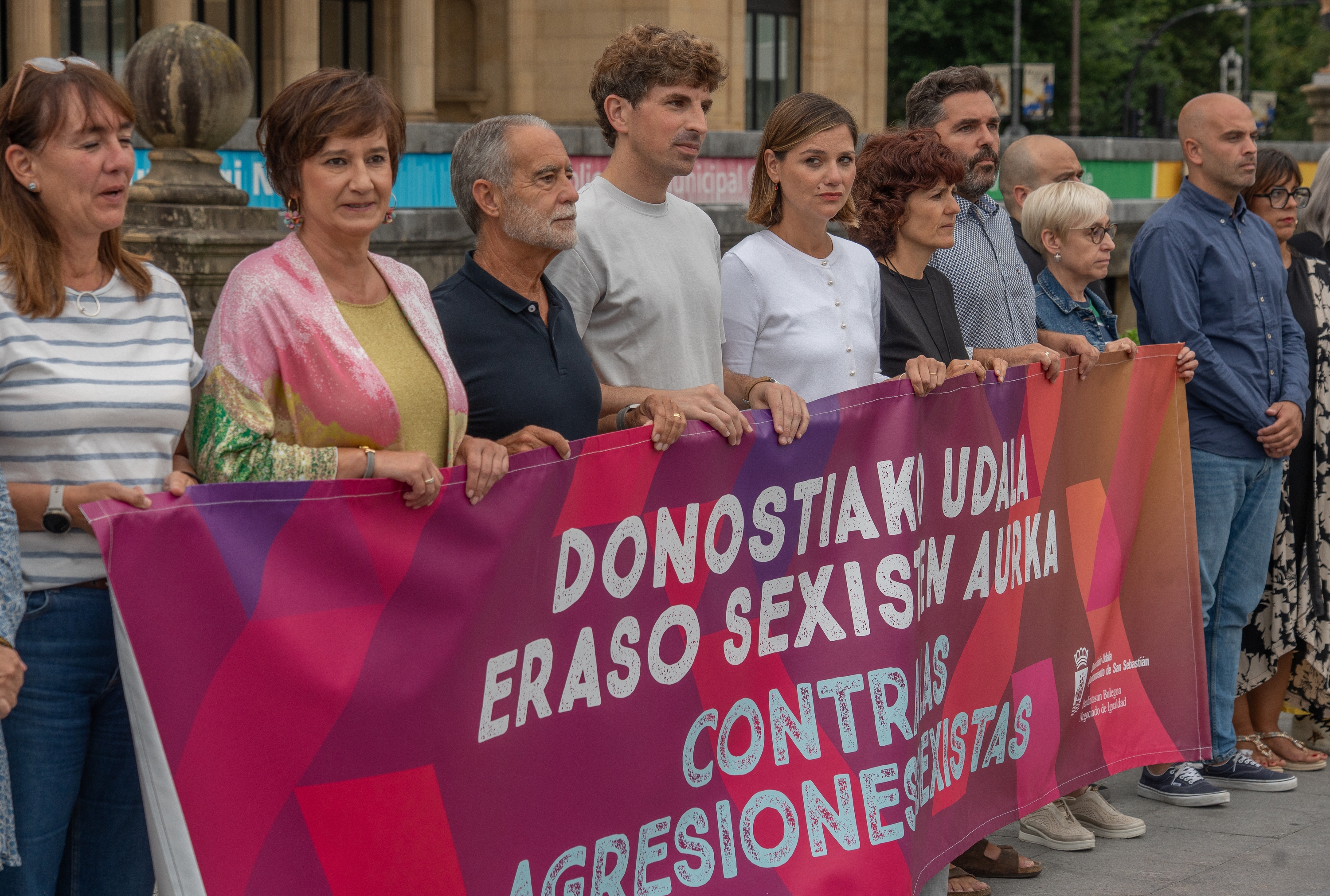 Sexu eraso bat gaitzesteko kontzentrazio bat, Donostian. ANDONI CANELLADA / FOKU