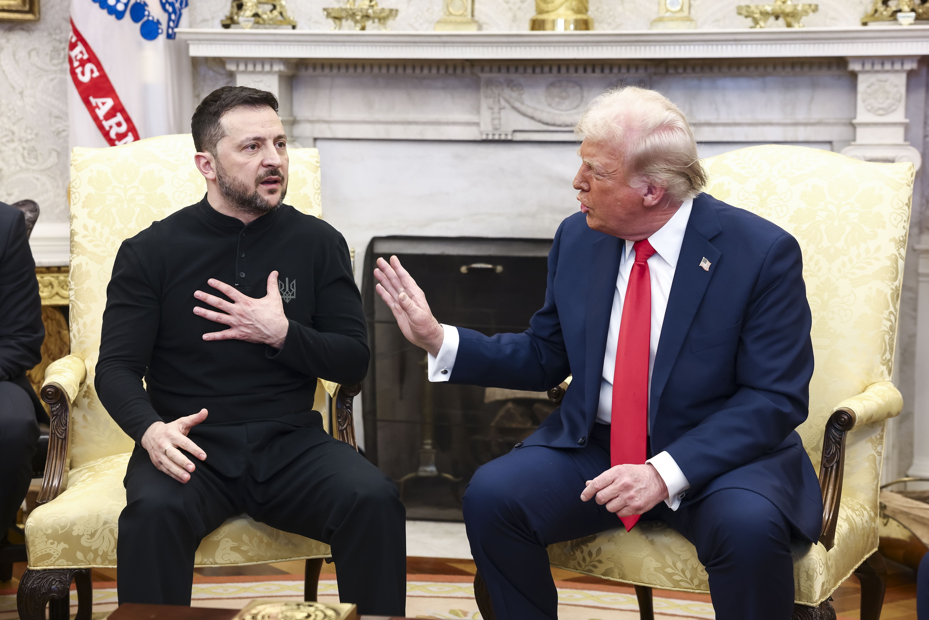 Zelenski eta Trump, Etxe Zurian, otsailean. JIM LO SCALZO / EFE