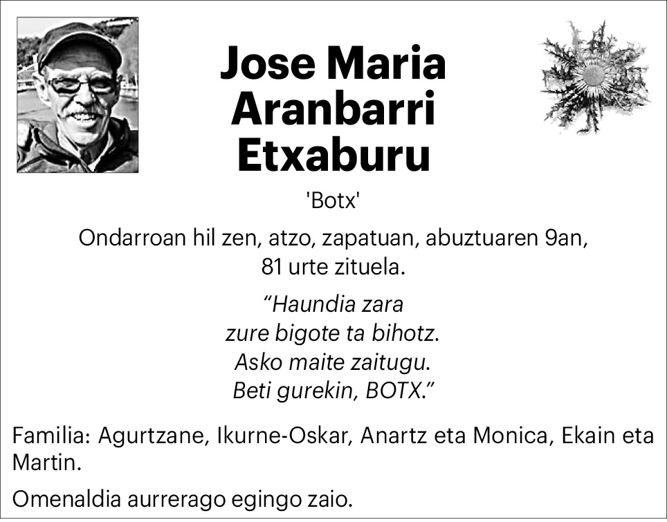 Jose Maria Aranbarri Etxaburu 2x2