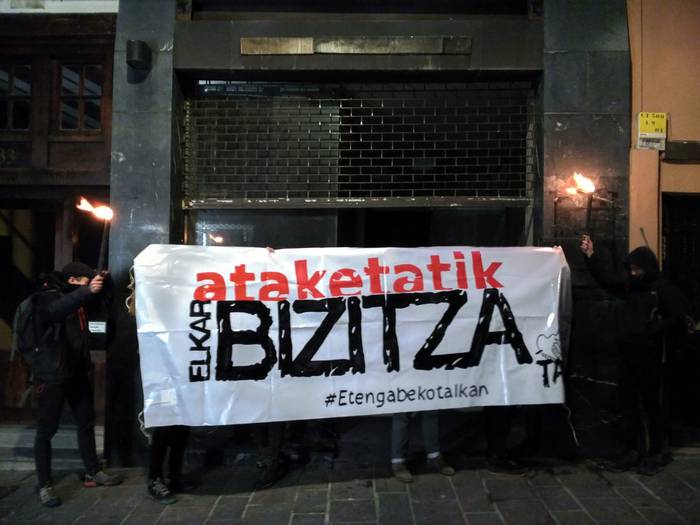 Gasteizko Hedegile kalean okupatu dute gune feminista berria. TALKA