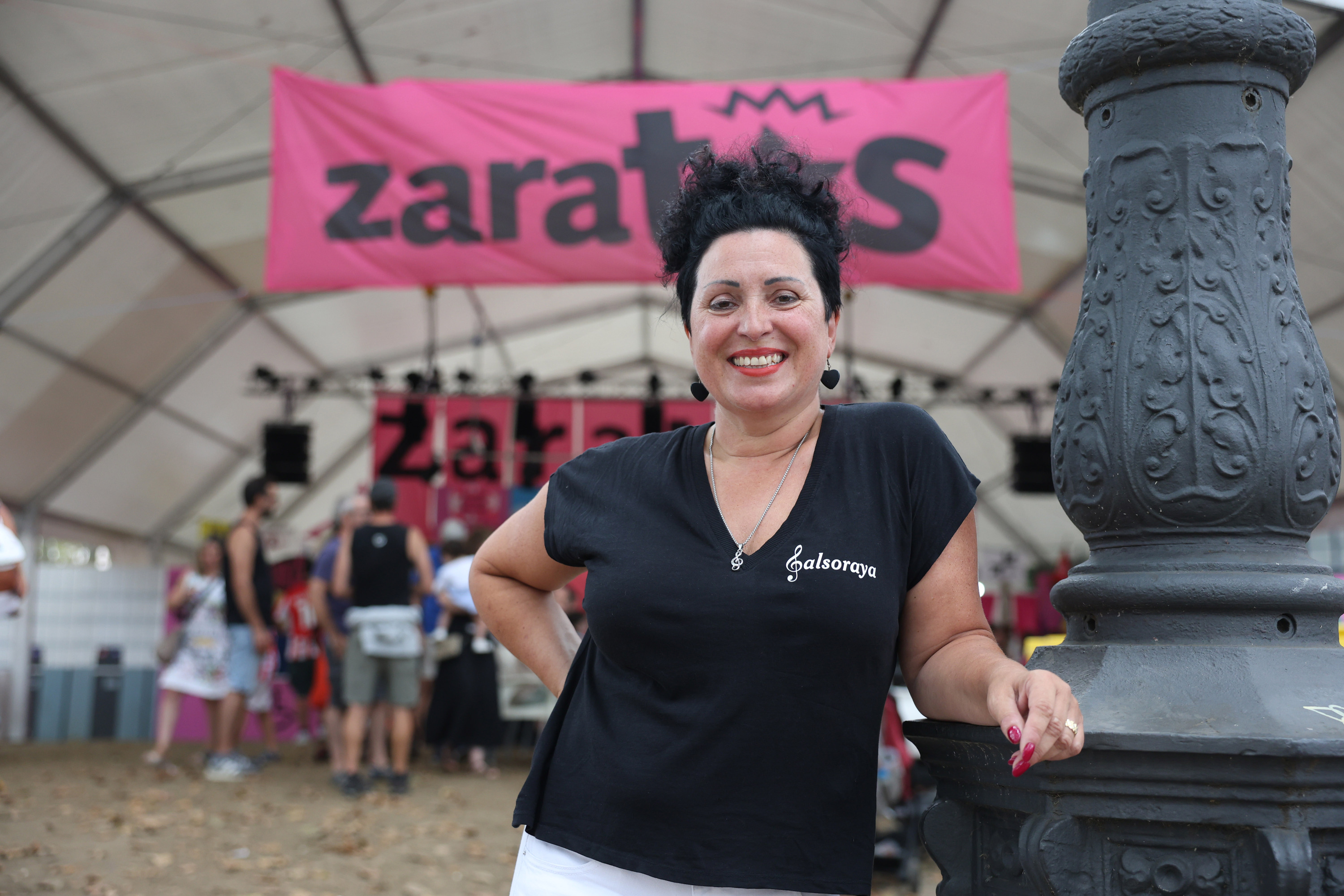 Soraya Arauzo dantzaria Bilboko Aste Nagusian, igandean. OSKAR MATXIN EDESA / FOKU