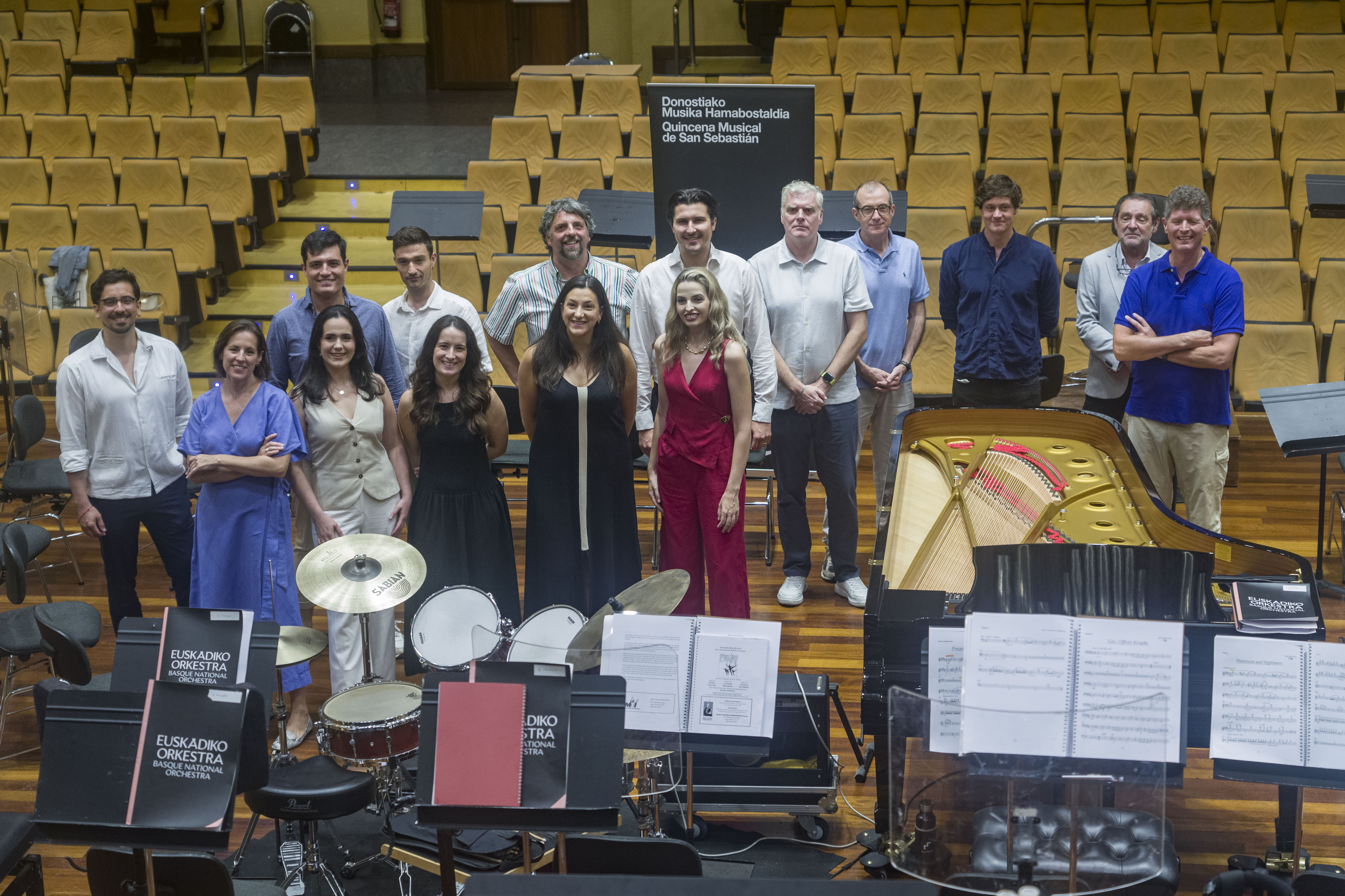 'West Side Story'-ren aurkezpena, gaur goizean, Euskadiko Orkestraren egoitzan. JON URBE / FOKU