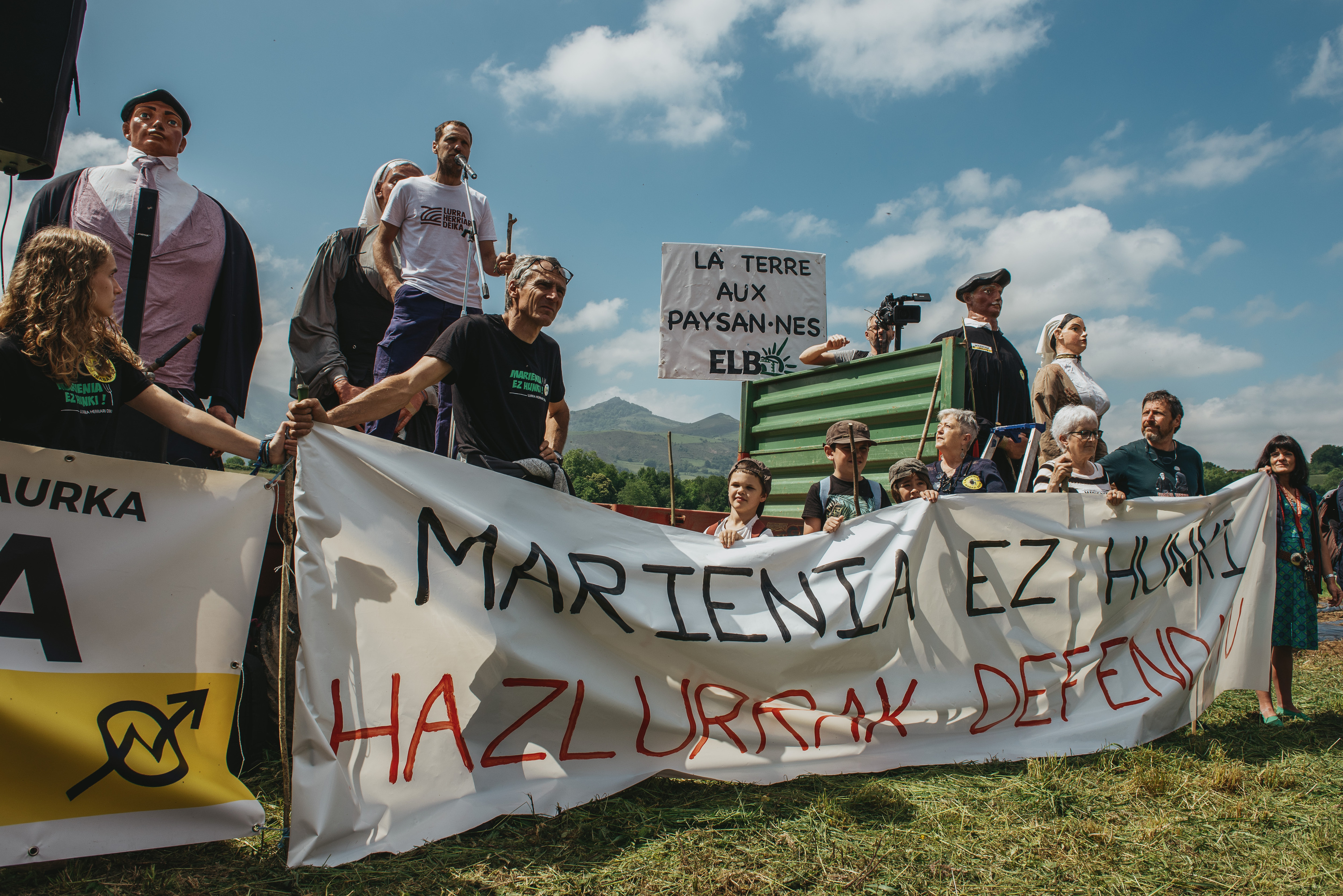 Marieneko lurren defentsarako borroka eguna, Kanbon, maiatzaren 17an. GUILLAUME FAUVEAU