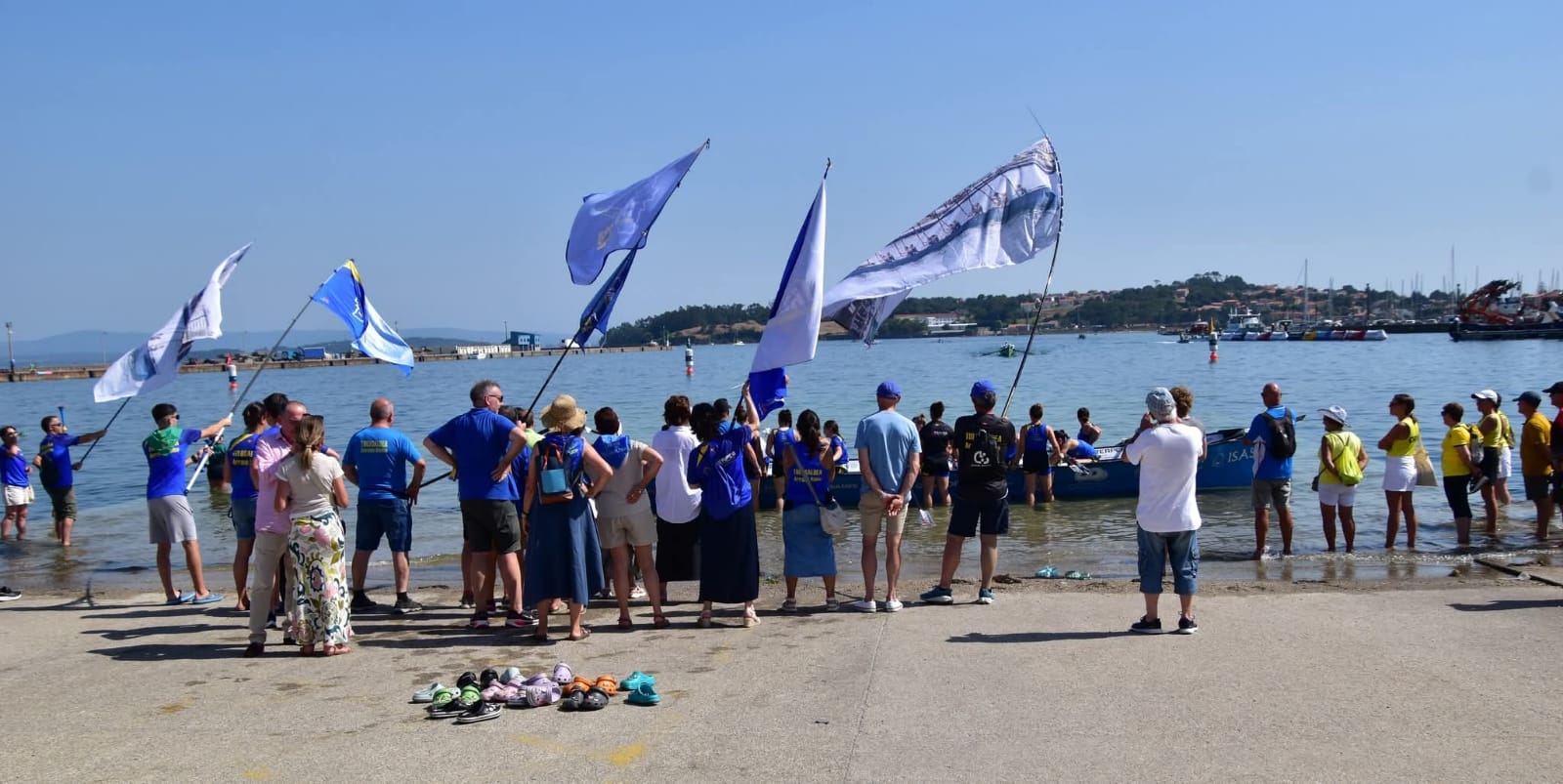 Tolosaldeko zaleak, Galizian jokatutako estropadan. BERRIA