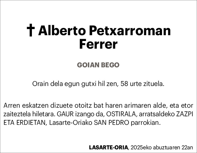 Alberto Petxarroman 2x2